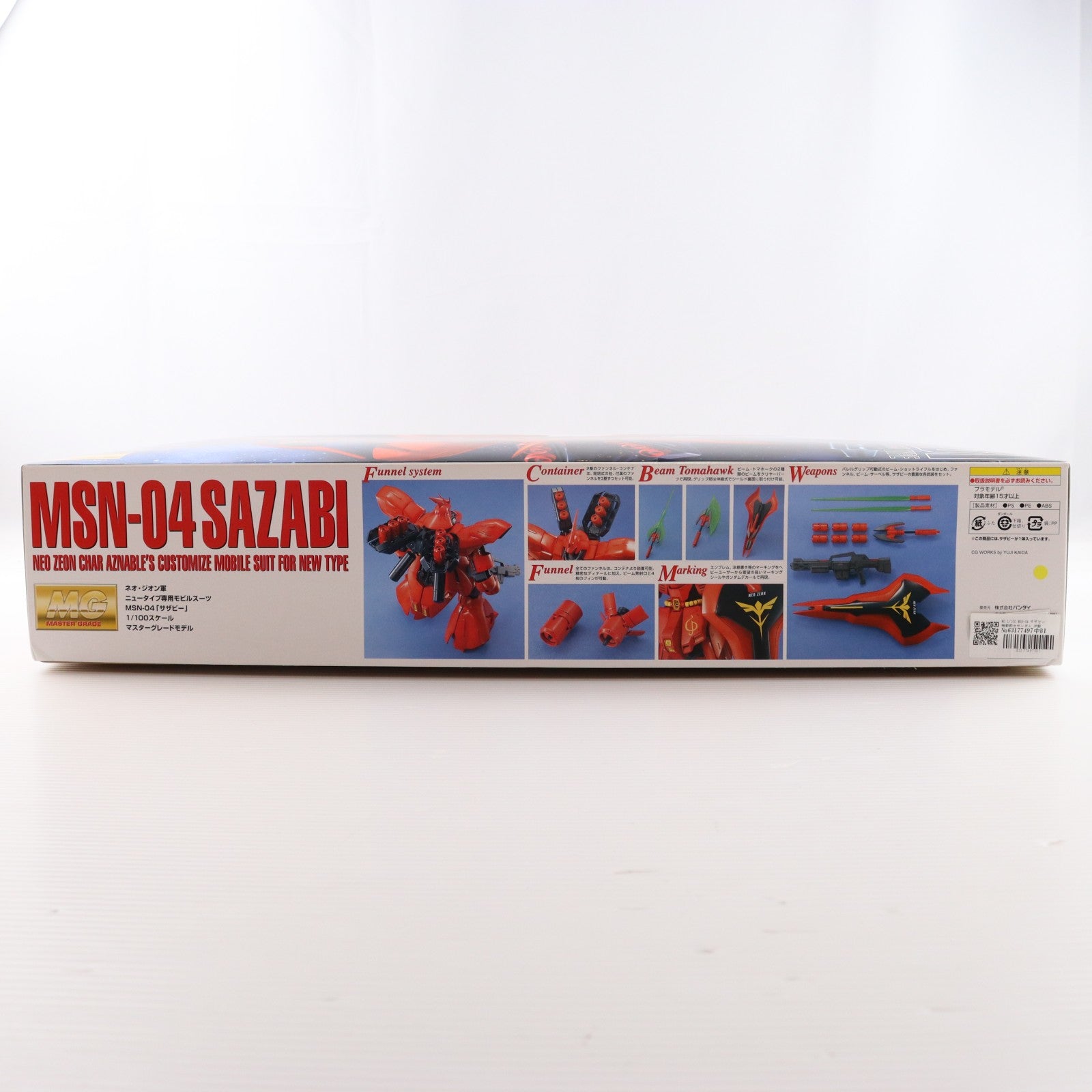 【中古即納】[PTM] MG 1/100 MSN-04 サザビー 機動戦士ガンダム 逆襲のシャア プラモデル(0077072) バンダイ(20170802)