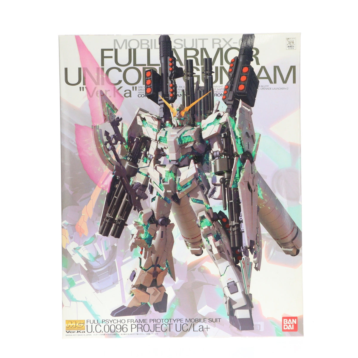 【中古即納】[PTM] MG 1/100 RX-0 フルアーマーユニコーンガンダムVer.Ka 機動戦士ガンダムUC(ユニコーン) プラモデル(0172818) バンダイ(20111224)