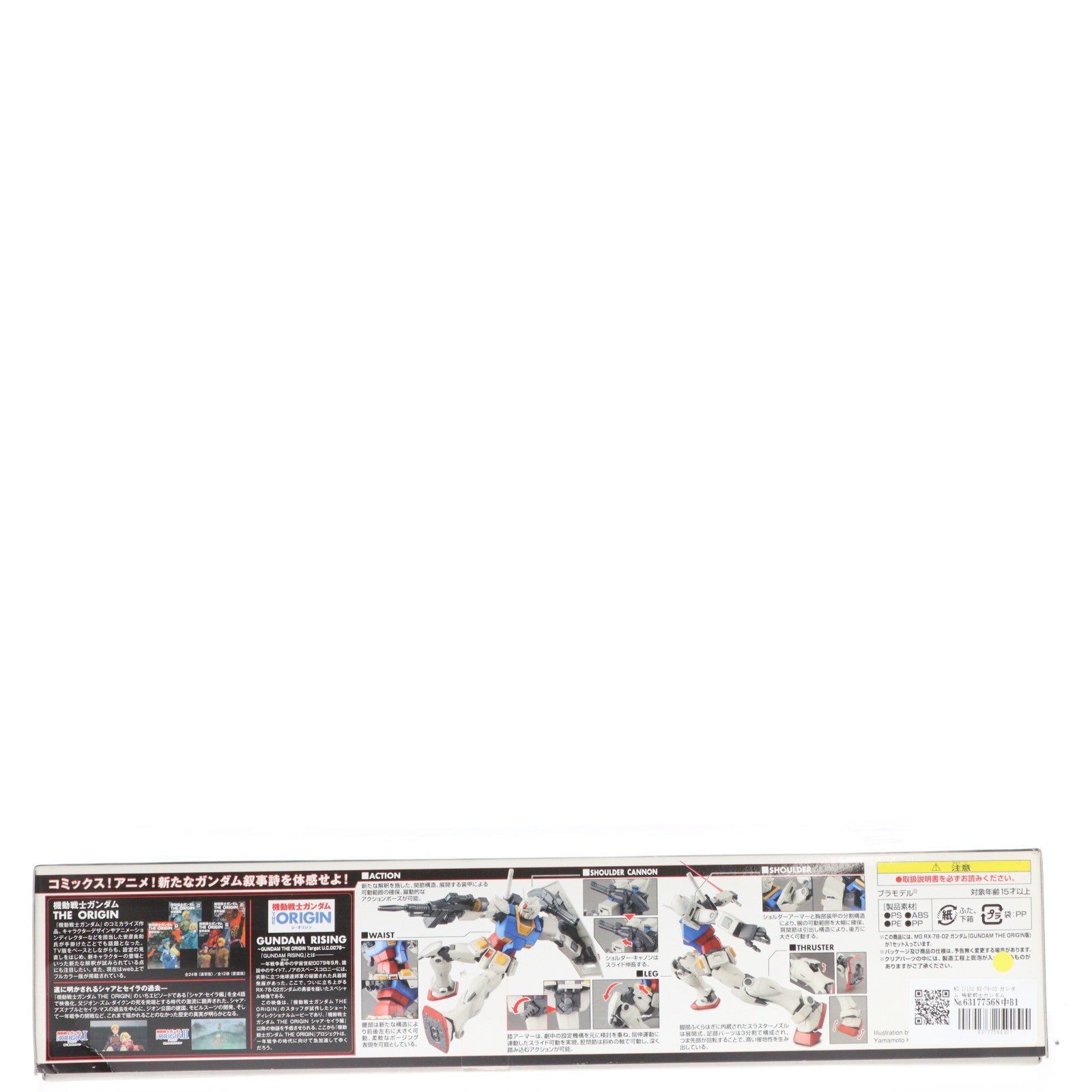【中古即納】[PTM] MG 1/100 RX-78-02 ガンダム 機動戦士ガンダム THE ORIGIN(ジ・オリジン) プラモデル(0201314) バンダイ(20210615)