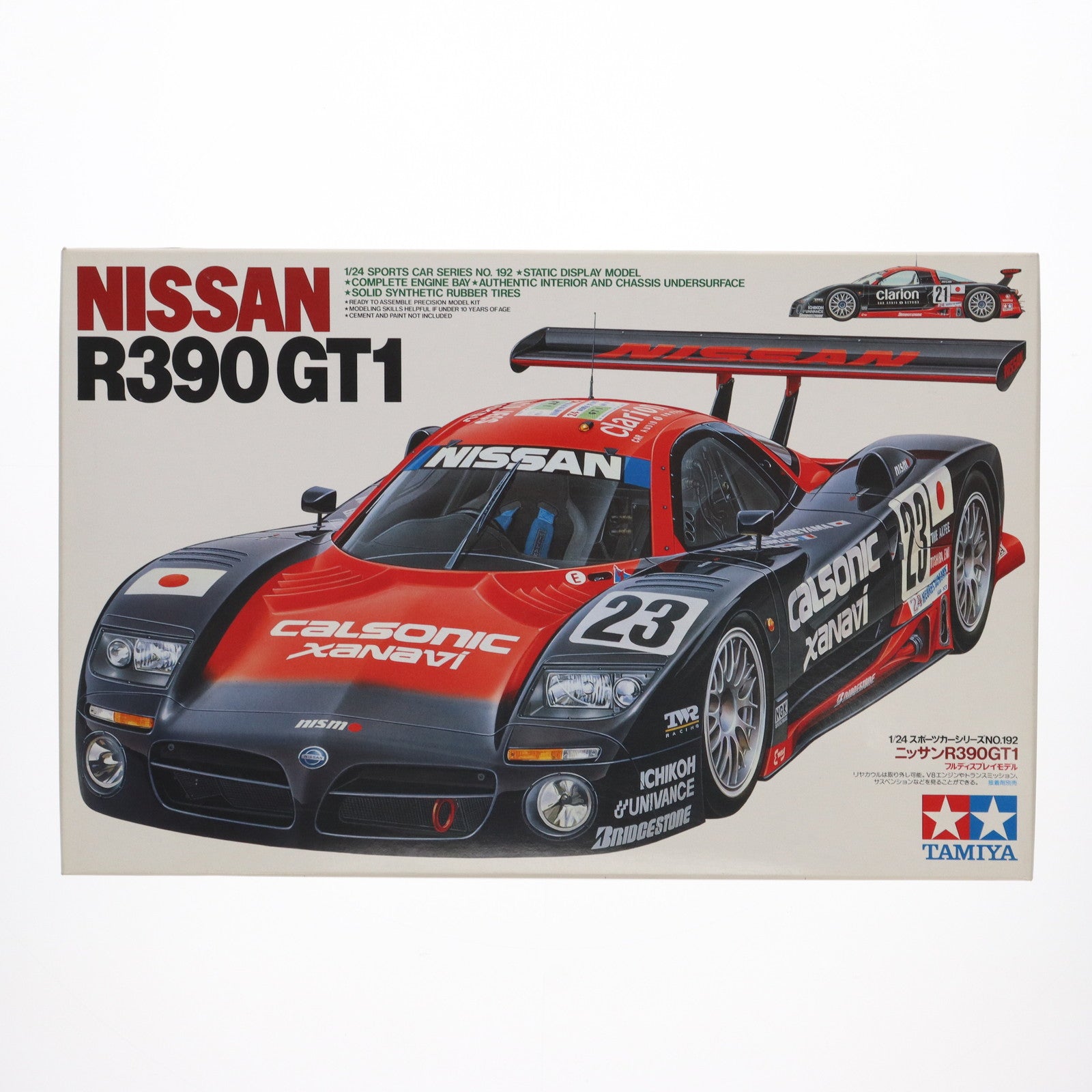 【中古即納】[PTM] スポーツカーシリーズ NO.192 1/24 ニッサン R390GT1 プラモデル(24192) タミヤ(19971231)