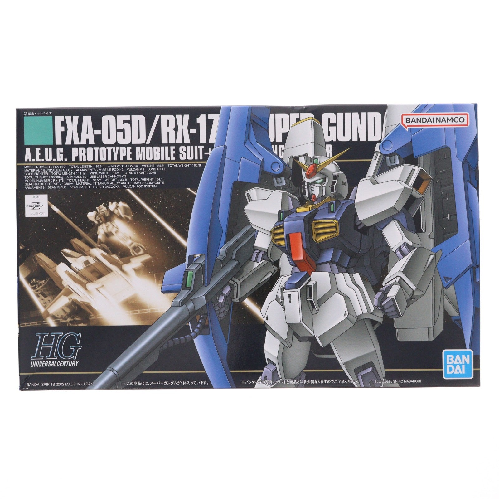 【中古即納】[PTM] (再販) HGUC 1/144 FXA-05D/RX-178 スーパーガンダム 機動戦士Zガンダム プラモデル バンダイスピリッツ(20250730)