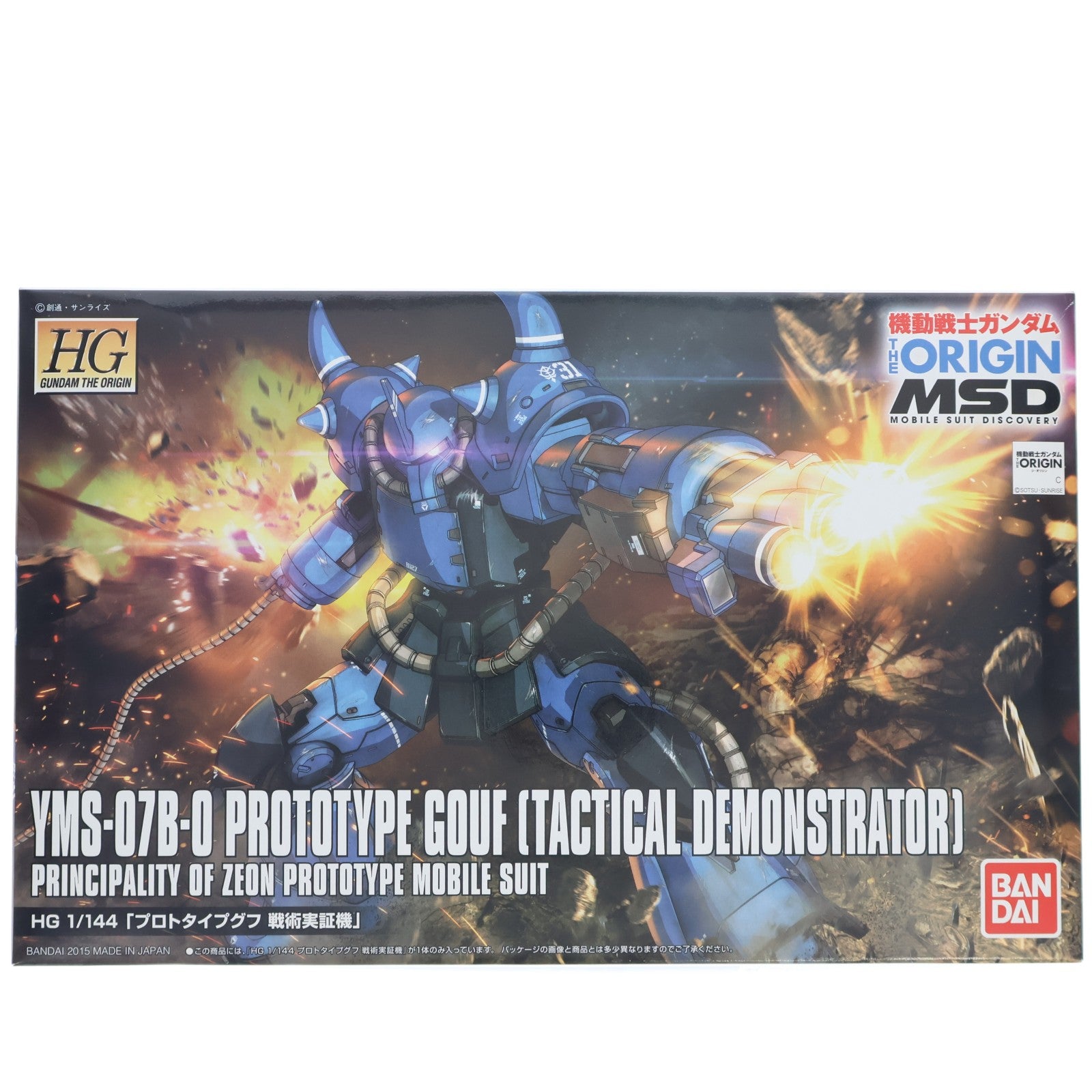 【中古即納】[PTM] HG 1/144 YMS-07 プロトタイプグフ(戦術実証機) 機動戦士ガンダム THE ORIGIN(ジ・オリジン) MSD プラモデル(0200640) バンダイ(20180317)