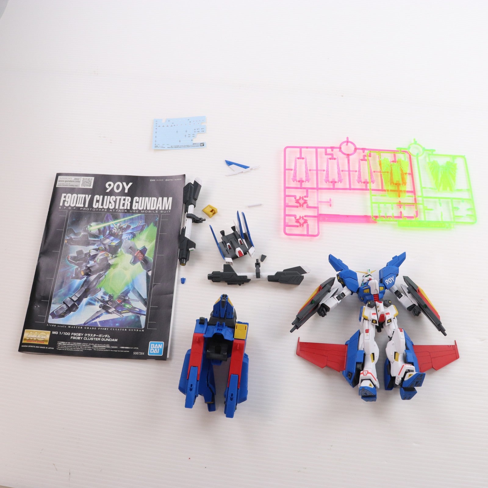 【中古即納】[PTM] プレミアムバンダイ限定 MG 1/100 F90IIIY クラスターガンダム 機動戦士ガンダムF90 プラモデル(5067264) バンダイスピリッツ(20241031)