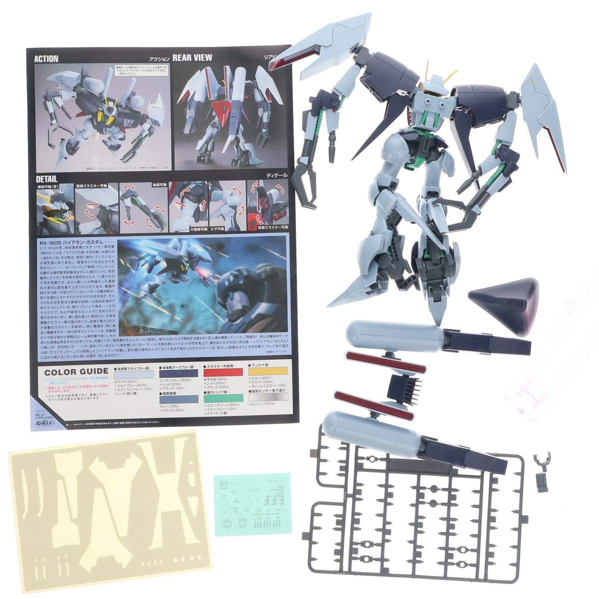 【中古即納】[PTM] HGUC 1/144 RX-160S バイアラン・カスタム 機動戦士ガンダムUC(ユニコーン) プラモデル(0178533) バンダイ(20121110)