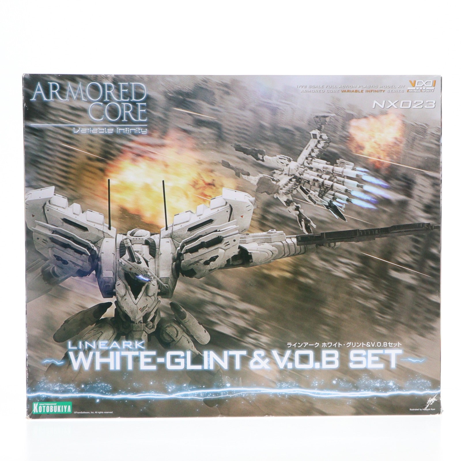 【中古即納】[PTM] V.I.シリーズ 1/72 ラインアーク ホワイト・グリント&V.O.Bセット ARMORED CORE(アーマード・コア) プラモデル(VI090) コトブキヤ(20241128)