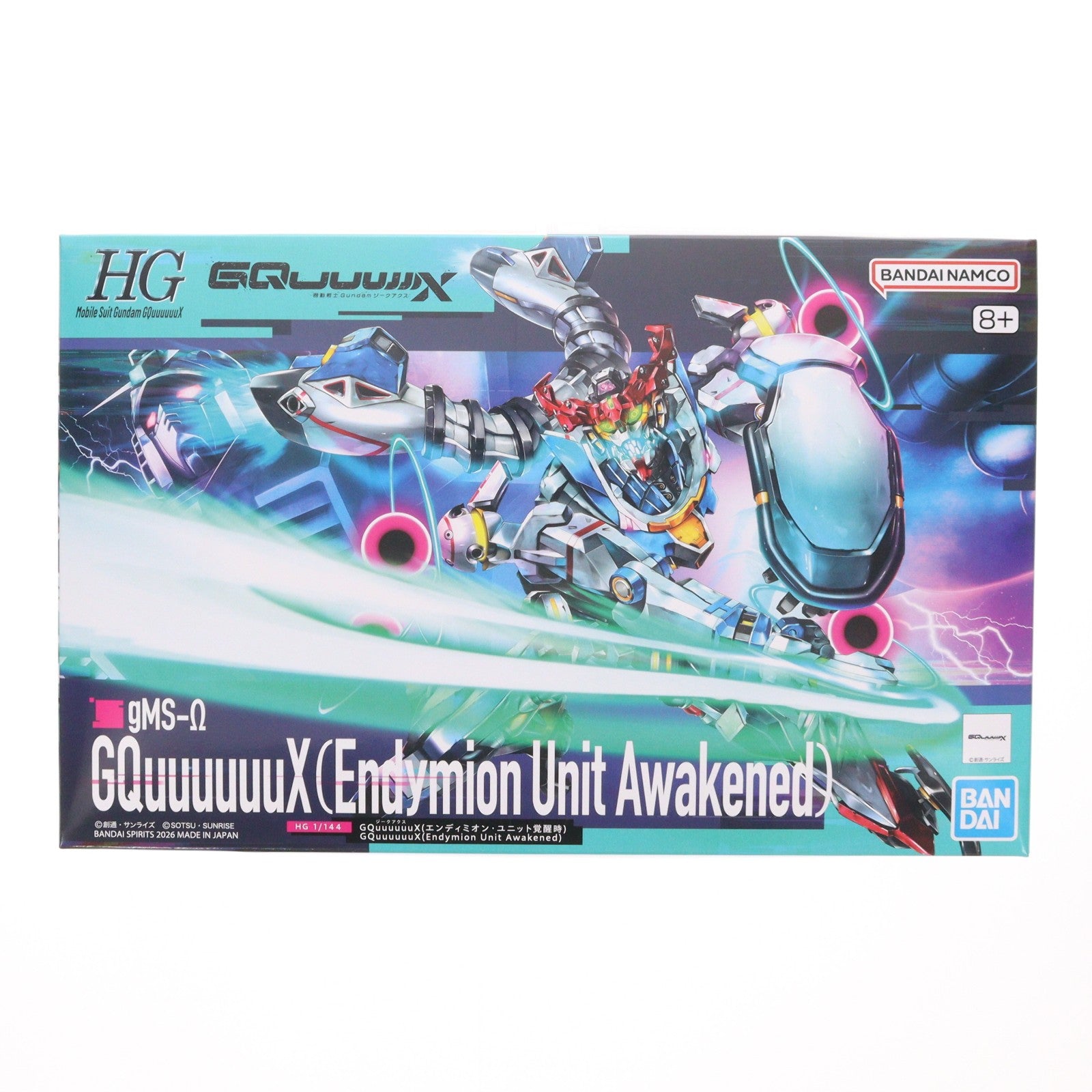 【中古即納】[PTM] (再販) HG 1/144 GQuuuuuuX(エンディミオン・ユニット覚醒時) 機動戦士Gundam GQuuuuuuX(ガンダム ジークアクス) プラモデル(5072000) バンダイスピリッツ(20260318)