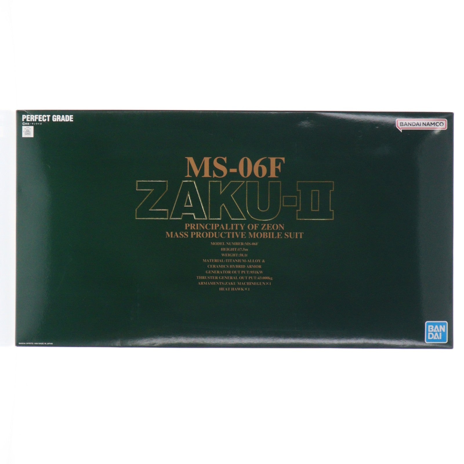 【中古即納】[PTM] PG 1/60 MS-06F 量産型ザクII 機動戦士ガンダム プラモデル(5064230) バンダイスピリッツ(20240228)