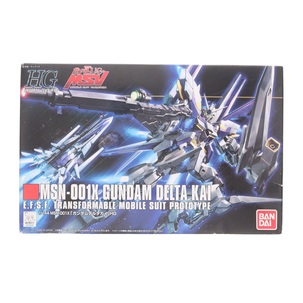 【中古即納】[PTM] HGUC 1/144 MSN-001X ガンダムデルタカイ 機動戦士ガンダムUC(ユニコーン) MSV プラモデル(0179641) バンダイ(20180201)