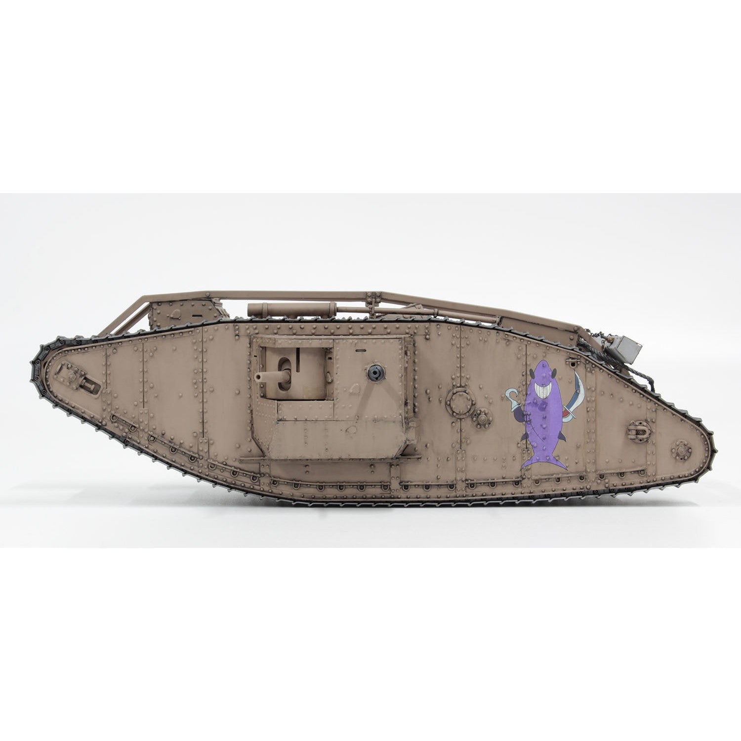 【中古即納】[PTM] バトルダメージデカール&アクリルスタンド付属 1/35 Mk.IV戦車 サメさんチーム 準決勝です! ガールズ&パンツァー 最終章 プラモデル(GP-80) プラッツ(20230120)