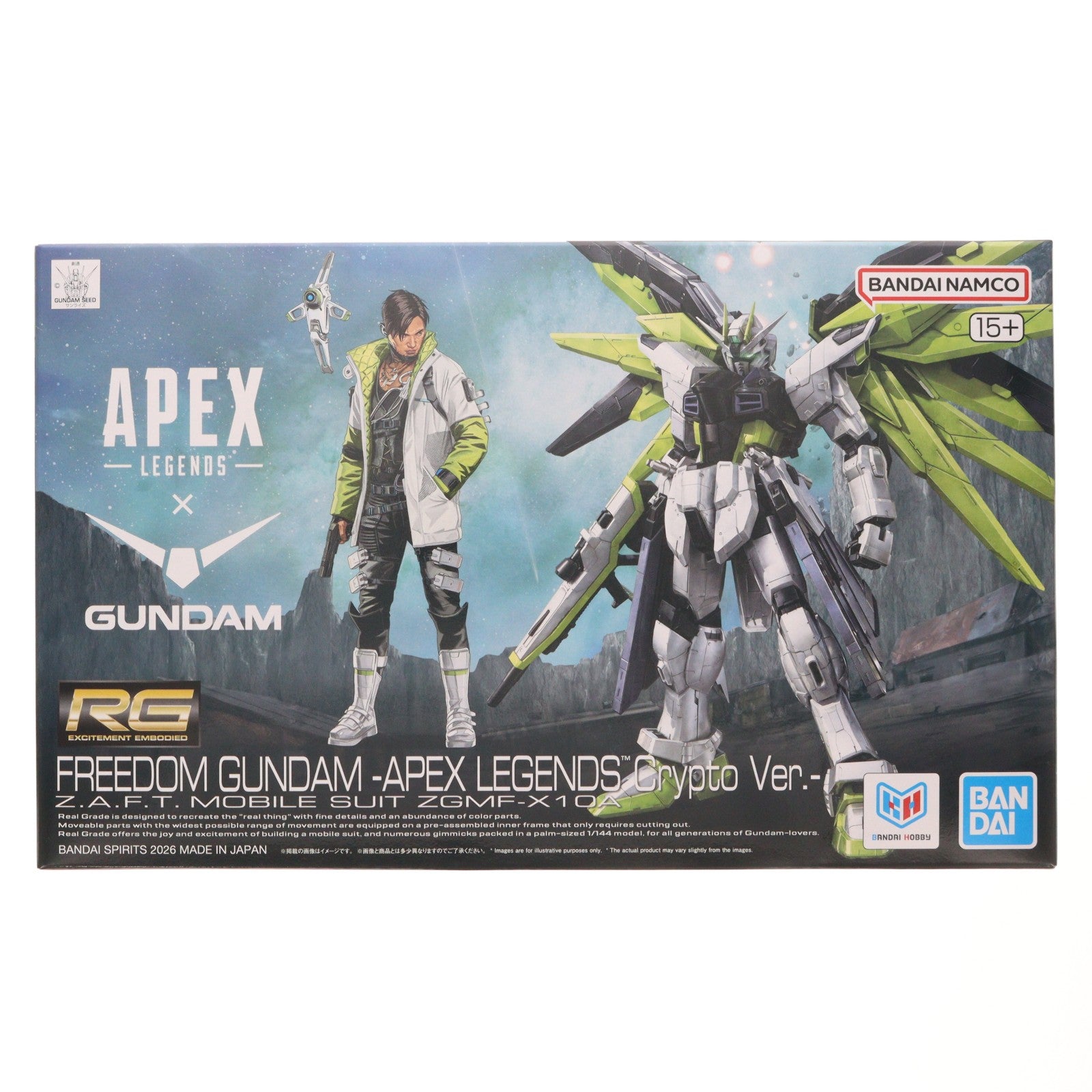 【中古即納】[PTM] RG 1/144 フリーダムガンダム -APEX LEGENDS(TM) クリプト Ver.- 機動戦士ガンダムSEED(シード) プラモデル Apex Legends Shop&プレミアムバンダイ限定 バンダイスピリッツ(20260725)