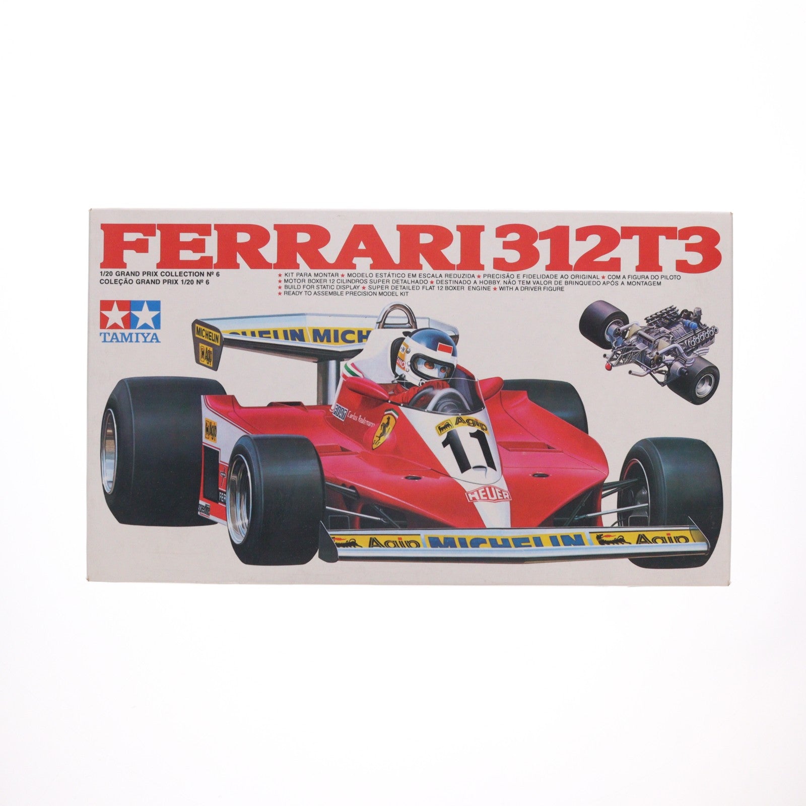 【中古即納】[PTM] グランプリコレクション No.6 1/20 フェラーリ 312T3 ディスプレイモデル プラモデル(2006) タミヤ(19991231)