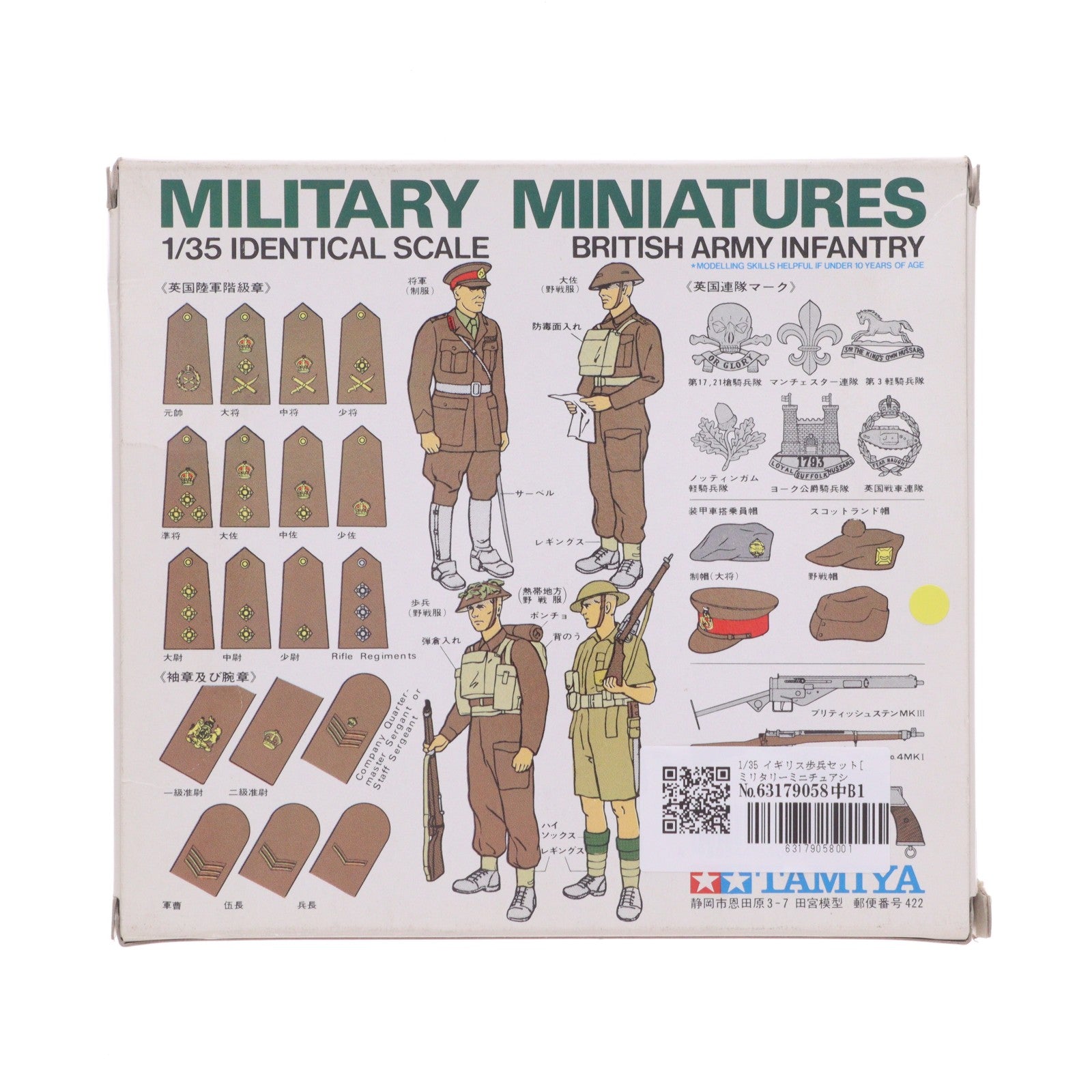 【中古即納】[PTM] ミリタリーミニチュアシリーズ No.7 1/35 イギリス歩兵セット プラモデル(35007) タミヤ(19991231)