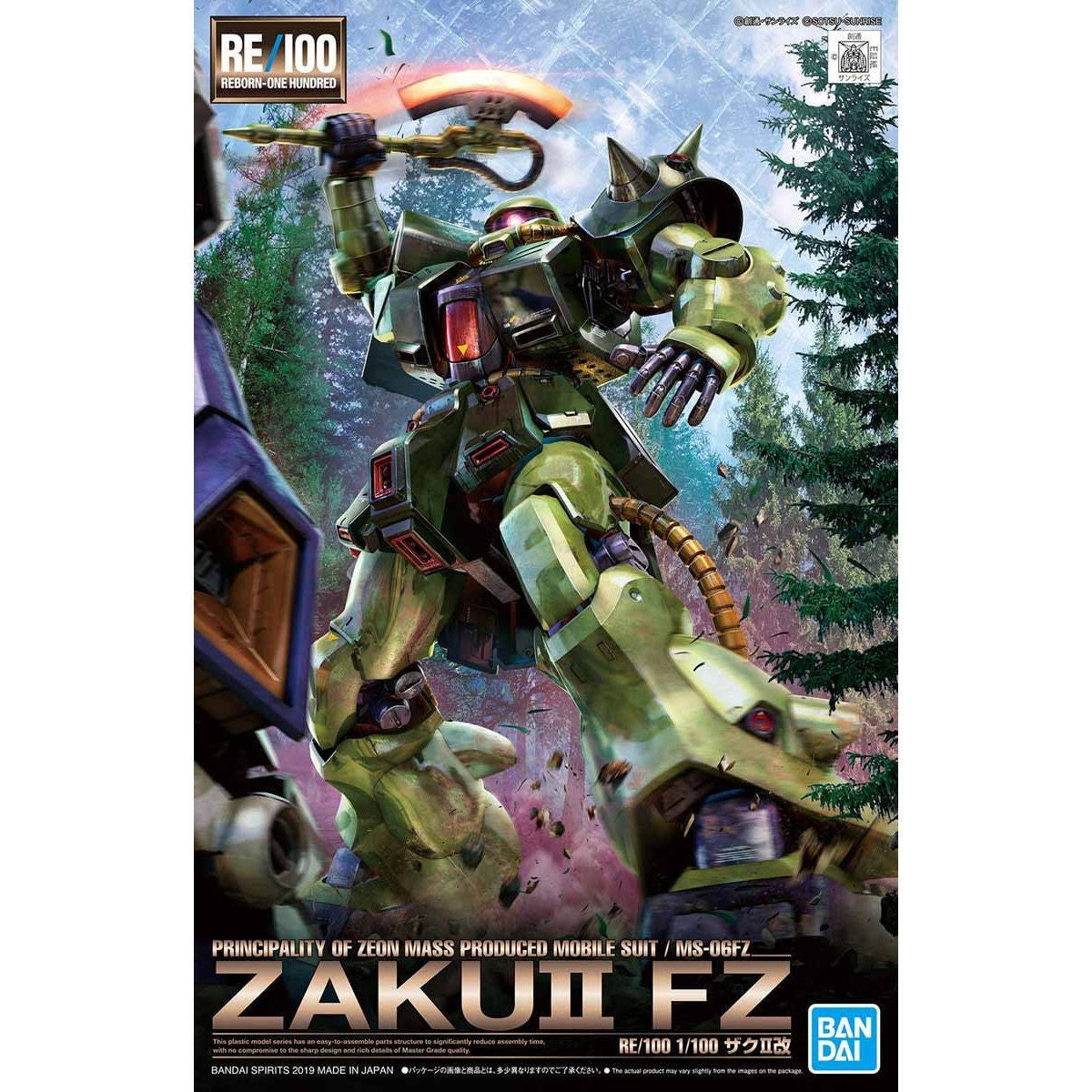 【中古即納】[PTM] (再販) RE/100 1/100 MS-06FZ ザクII改 機動戦士ガンダム0080 ポケットの中の戦争 プラモデル バンダイスピリッツ(20260711)