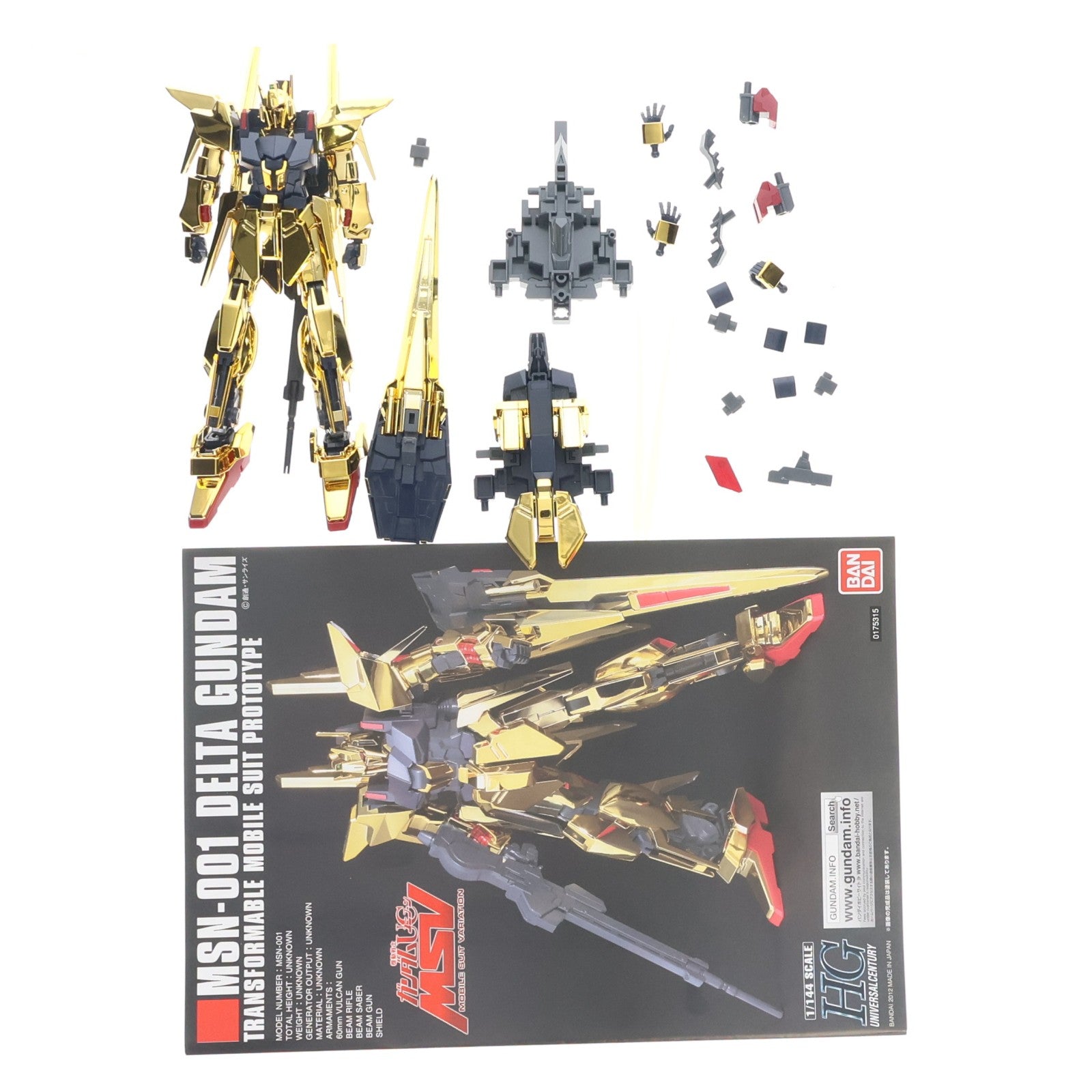 【中古即納】[PTM] HGUC 1/144 136 MSN-001 デルタガンダム 機動戦士ガンダムUC(ユニコーン) プラモデル(0175315) バンダイ(20120308)