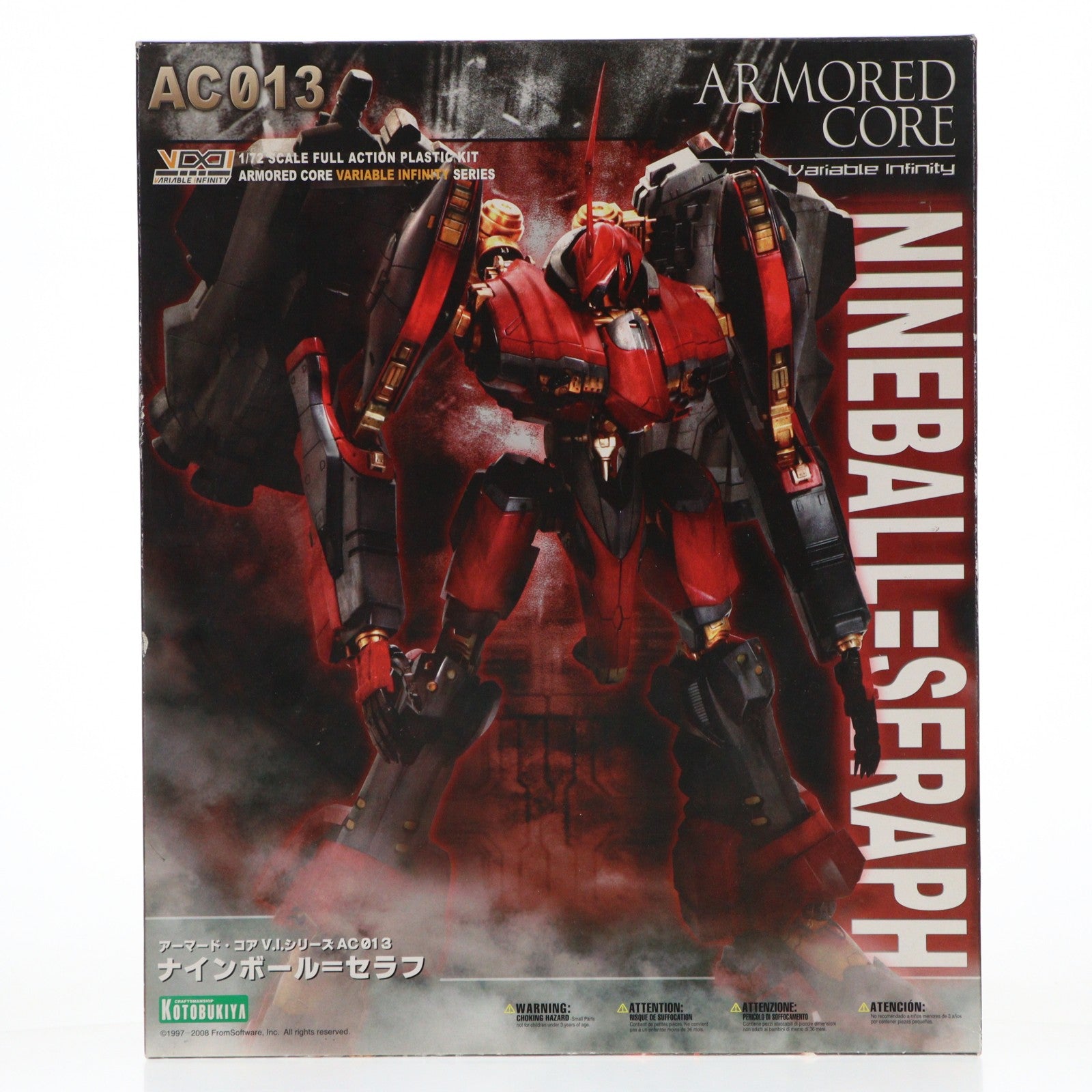 【中古即納】[PTM] (再販) V.I.シリーズ 1/72 ナインボール=セラフ ARMORED CORE(アーマード・コア) プラモデル(VI022) コトブキヤ(20190210)