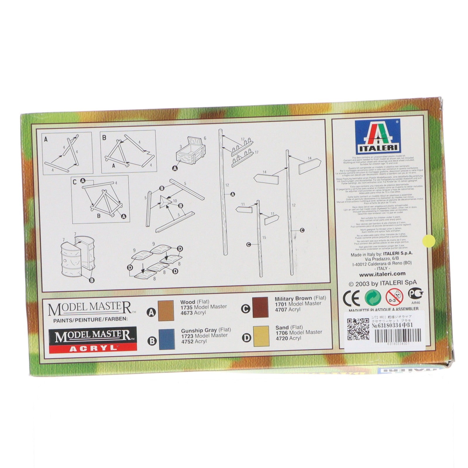 【中古即納】[PTM] 1/72 WWII 戦場ジオラマアクセサリーセット プラモデル(IT6049) イタレリ(Italeri)(20150101)