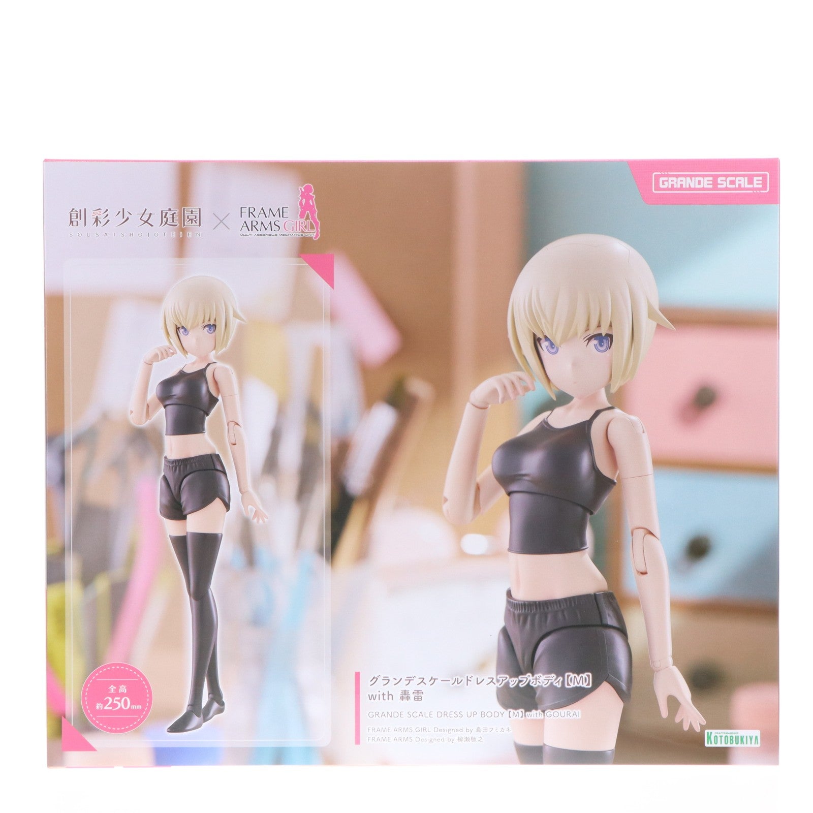 【中古即納】[PTM] 創彩少女庭園 グランデスケールドレスアップボディ【M】with 轟雷(ごうらい) フレームアームズ・ガール プラモデル(JK076) コトブキヤ(20260125)