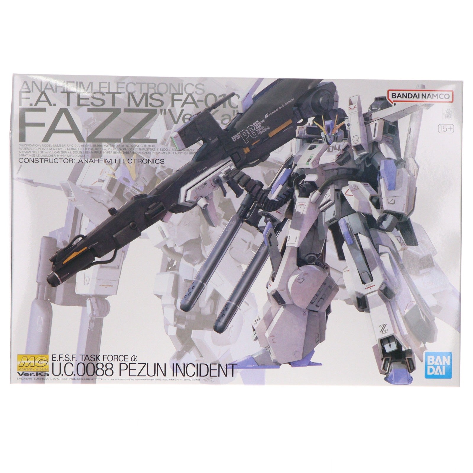 【中古即納】[PTM] (再販) MG 1/100 FAZZ(ファッツ) Ver.Ka ガンダム・センチネル プラモデル(5058880) バンダイスピリッツ(20260325)