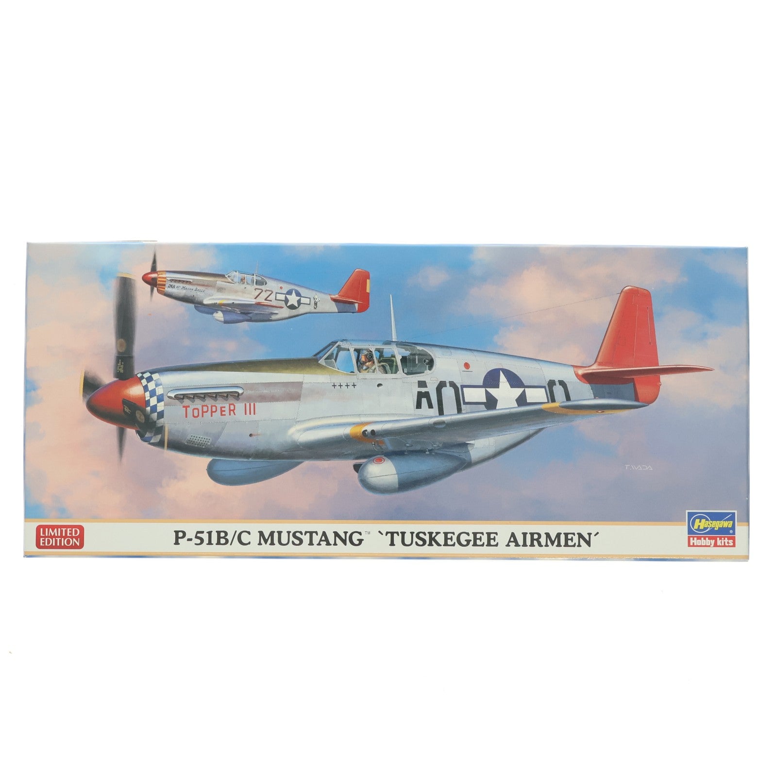 【中古即納】[PTM] 1/72 P-51B/C ムスタング タスキギーエアメン プラモデル(1957) ハセガワ(20111008)