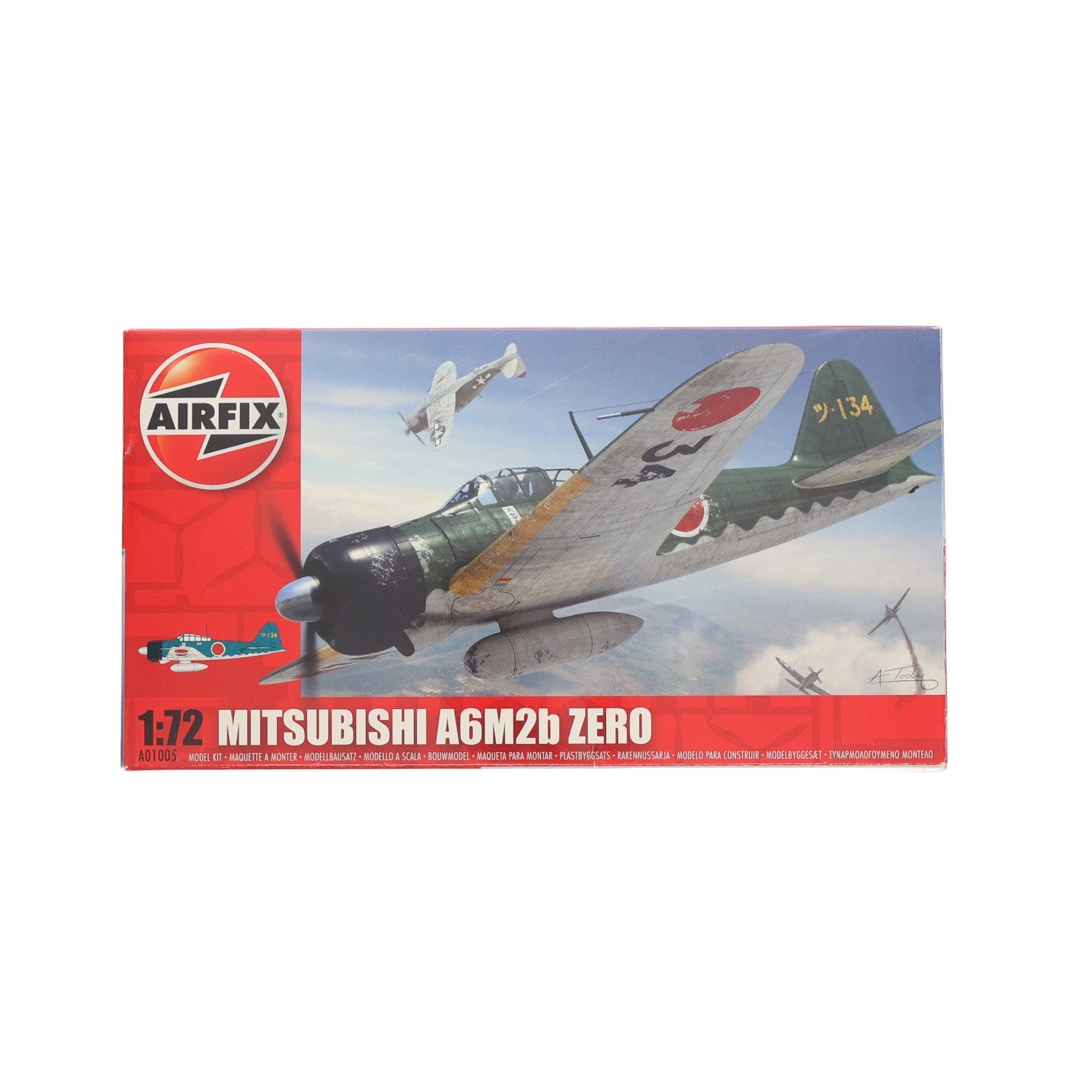 【中古即納】[PTM] 1/72 MITSUBISHI A6M2b ZERO -三菱 零式艦上戦闘機 A6M2b- プラモデル(A01005) AIRFIX(エアフィックス)(20190731)