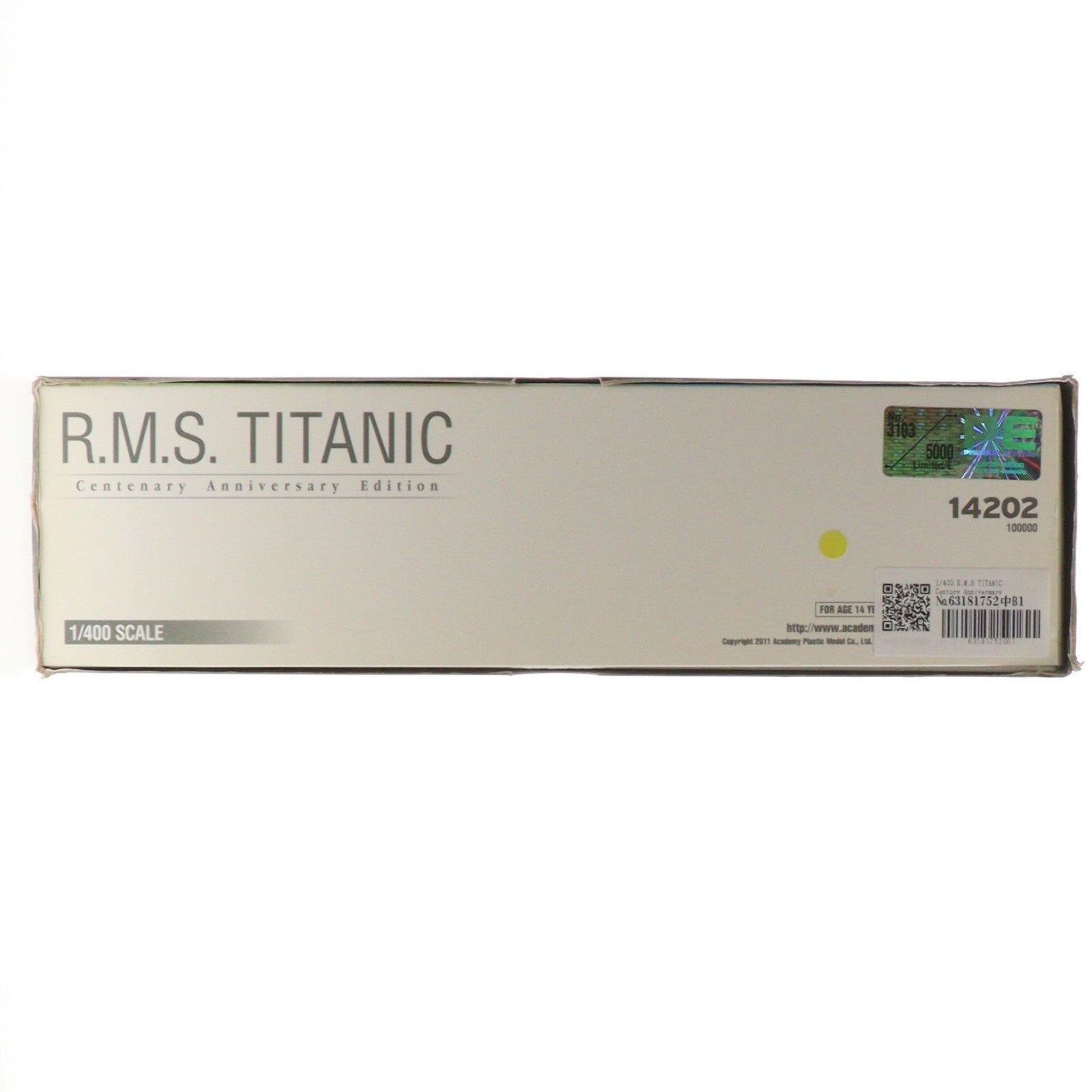 【中古即納】[PTM] 1/400 R.M.S.タイタニック 100周年エディション プラモデル(14202) ACADEMY(アカデミー)(20111209)