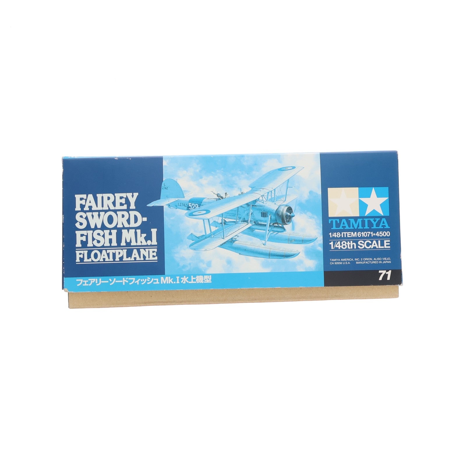【中古即納】[PTM] 傑作機シリーズ No.71 1/48 フェアリー ソードフィッシュ Mk.I 水上機型 プラモデル(61071) タミヤ(20161203)