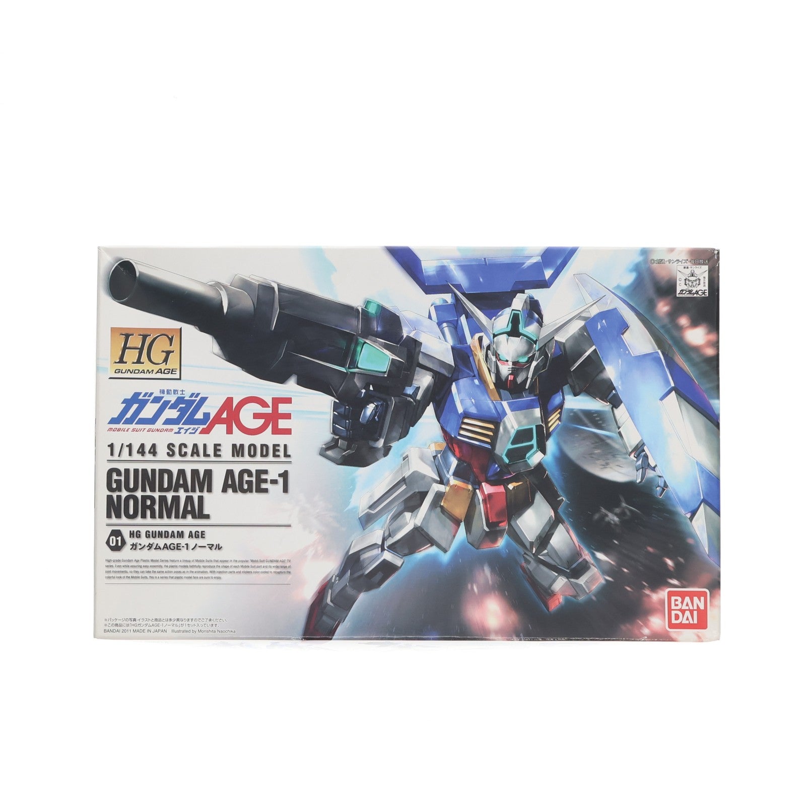 【中古即納】[PTM] HG 1/144 ガンダムAGE-1 ノーマル 機動戦士ガンダムAGE(エイジ) プラモデル(171062) バンダイ(20171129)