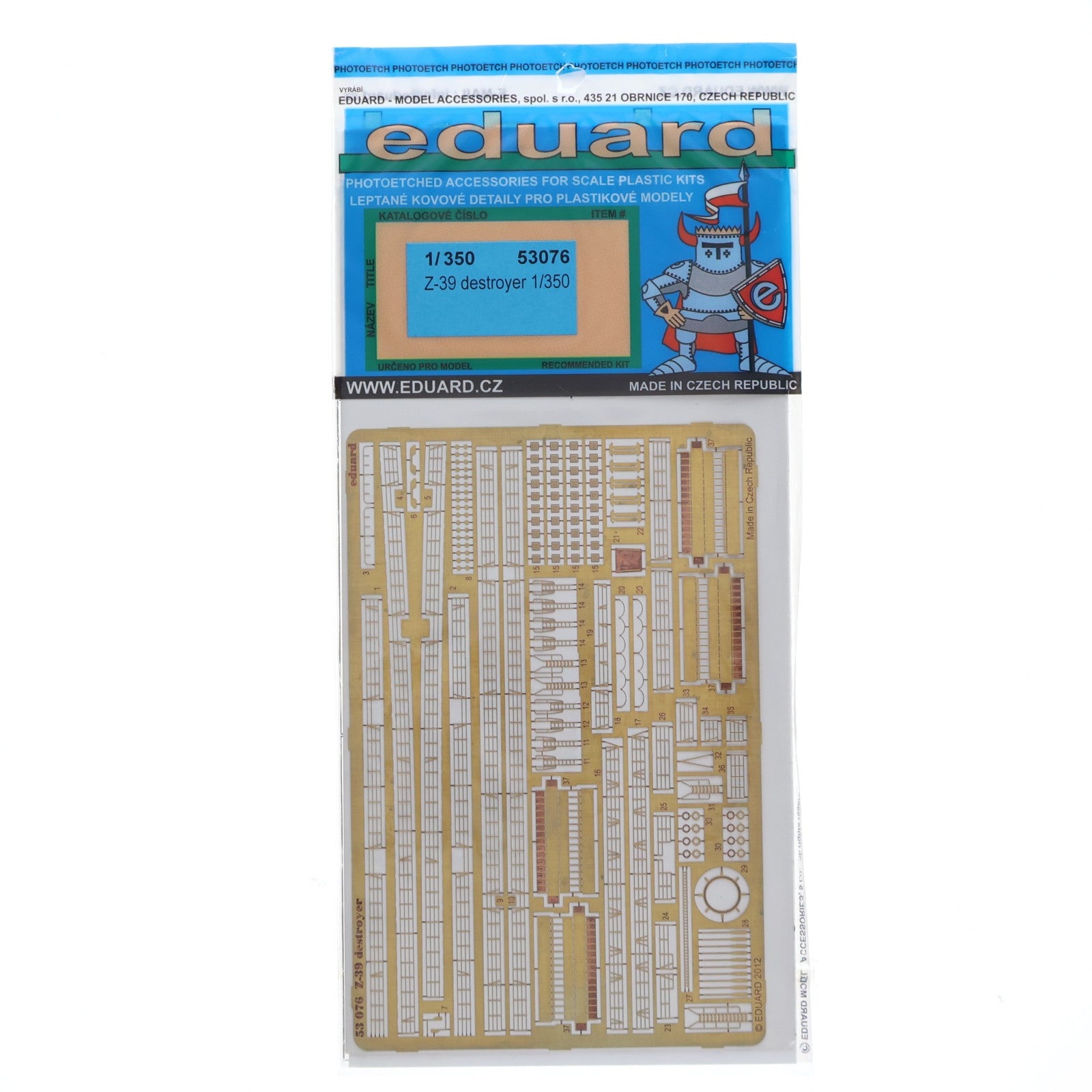 【中古即納】[PTM] 1/350 ドイツ海軍 Z-39 駆逐艦 エッチングパーツ プラモデル用アクセサリ(53076) Eduard(エデュアルド)(20130328)