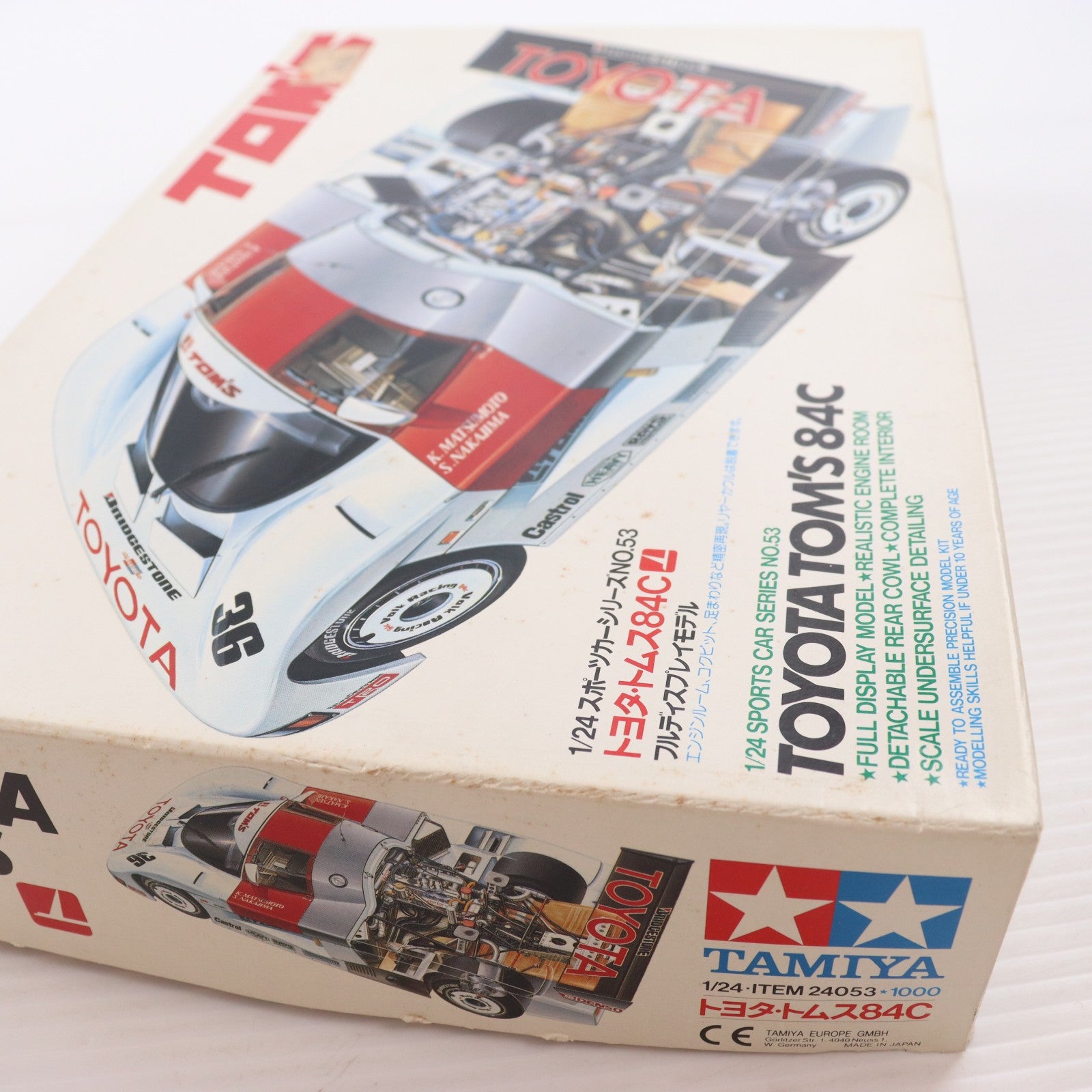 【中古即納】[PTM] スポーツカーシリーズ No.53 1/24 トヨタ・トムス84C ディスプレイモデル プラモデル(24053) タミヤ(19991231)