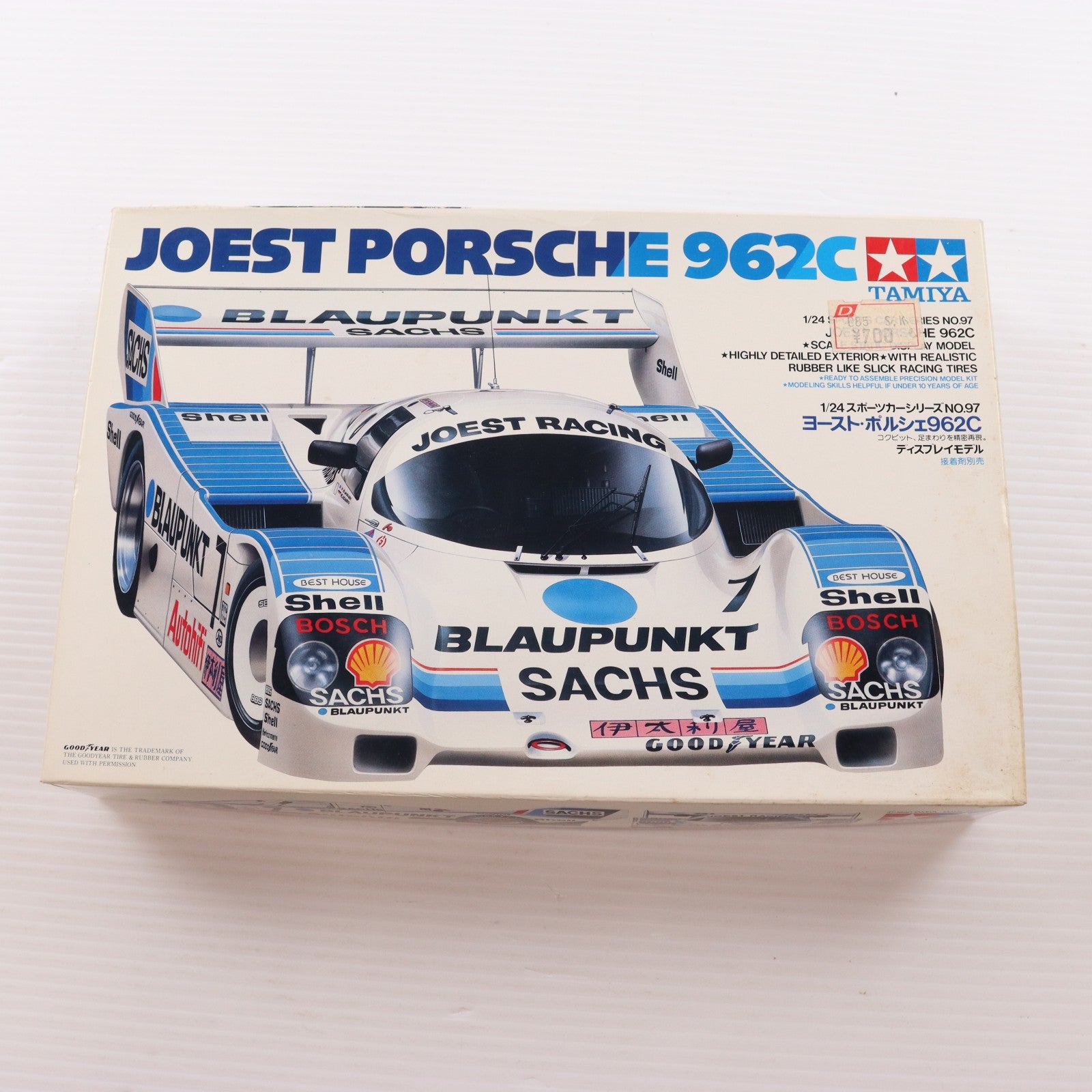 【中古即納】[PTM] スポーツカーシリーズ No.97 1/24 ヨースト ポルシェ 962C ディスプレイモデル プラモデル(24097) タミヤ(19991231)