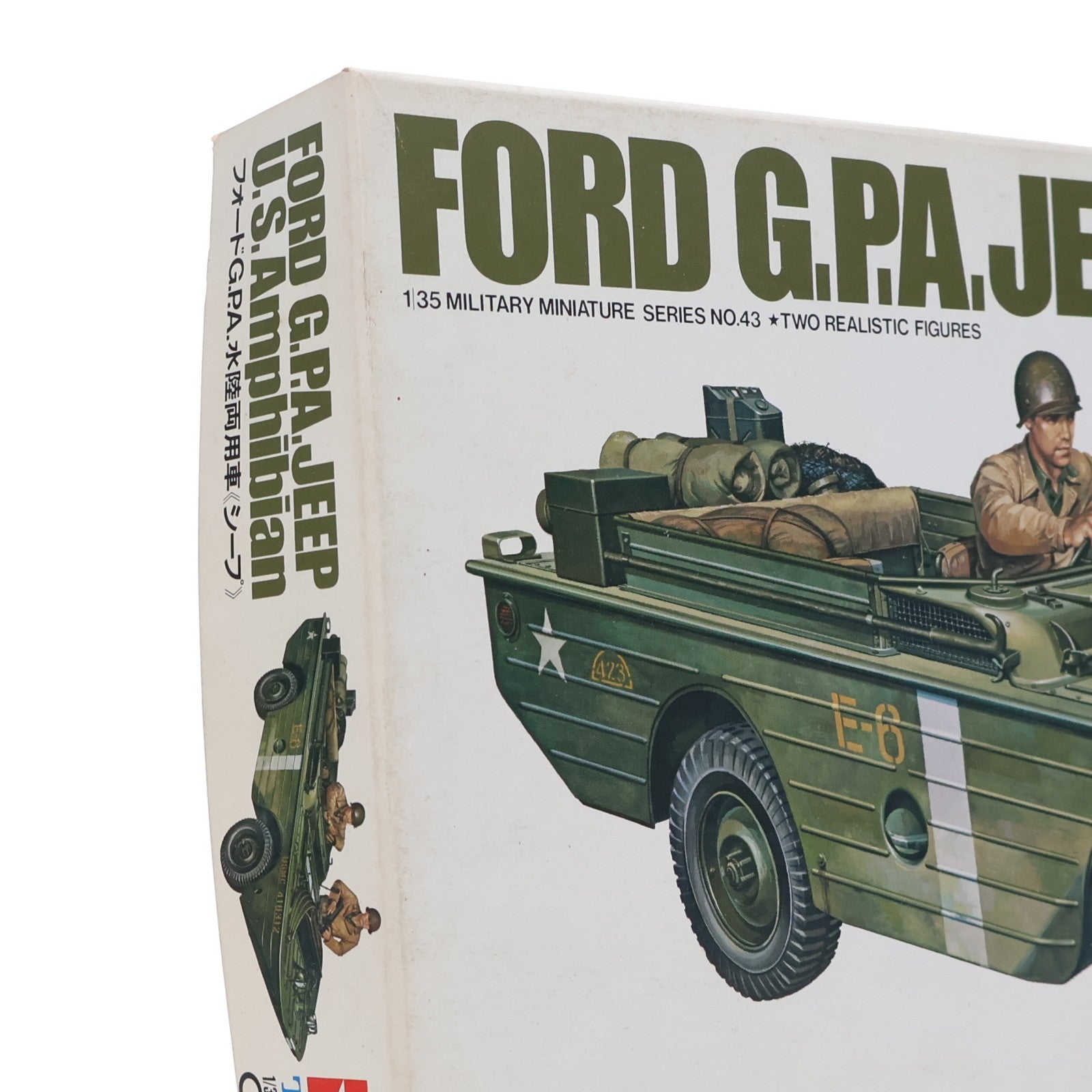 【中古即納】[PTM] ミリタリーミニチュアシリーズ No.43 1/35 アメリカ水陸両用車 フォード G.P.A ジープ 定価500円版 ディスプレイモデル プラモデル(35043) タミヤ(19991231)