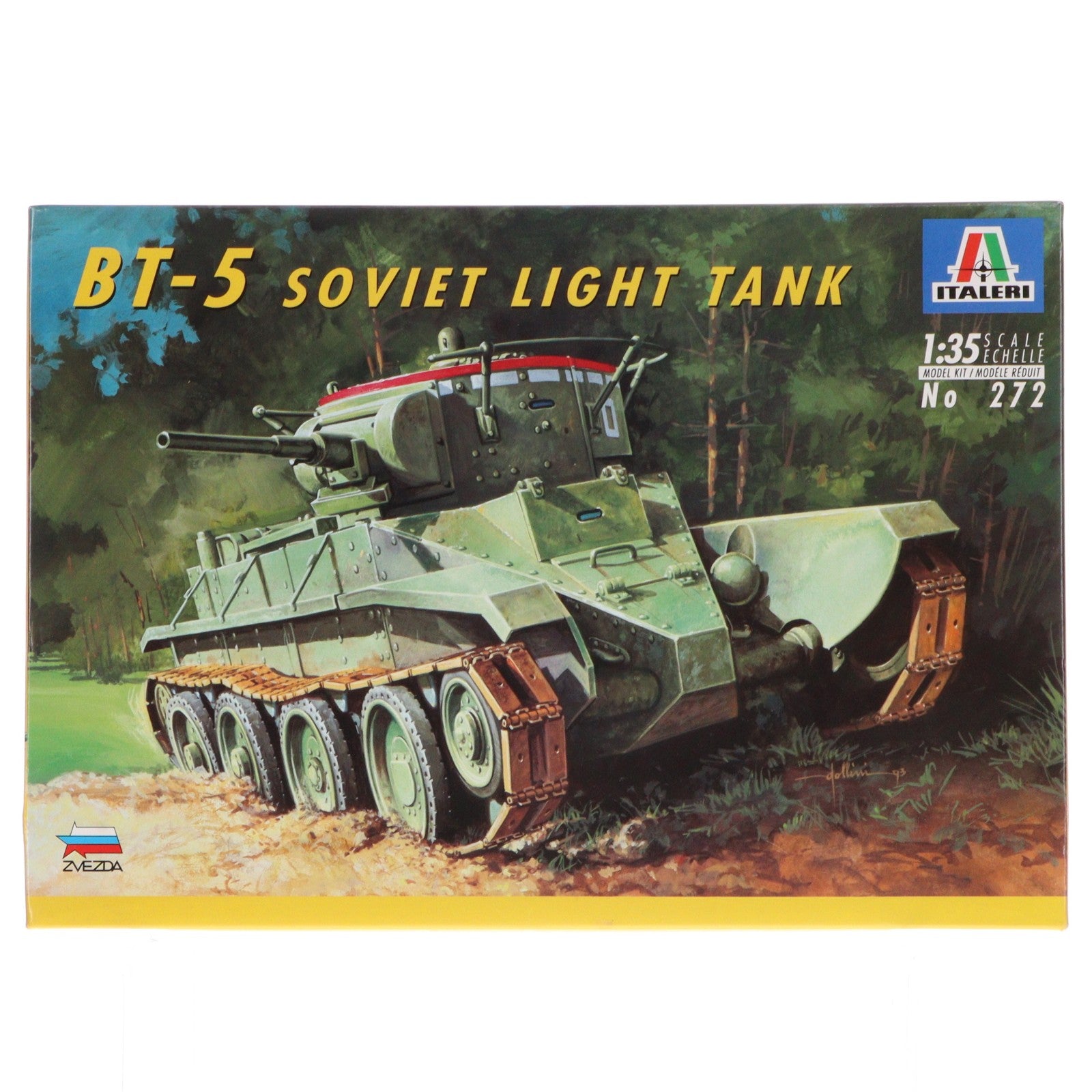 【中古即納】[PTM] 1/35 BT-5 SOVIET LIGHT TANK -ソ連軍軽戦車 BT-5- プラモデル(272) ITALERI(イタレリ)(19991231)