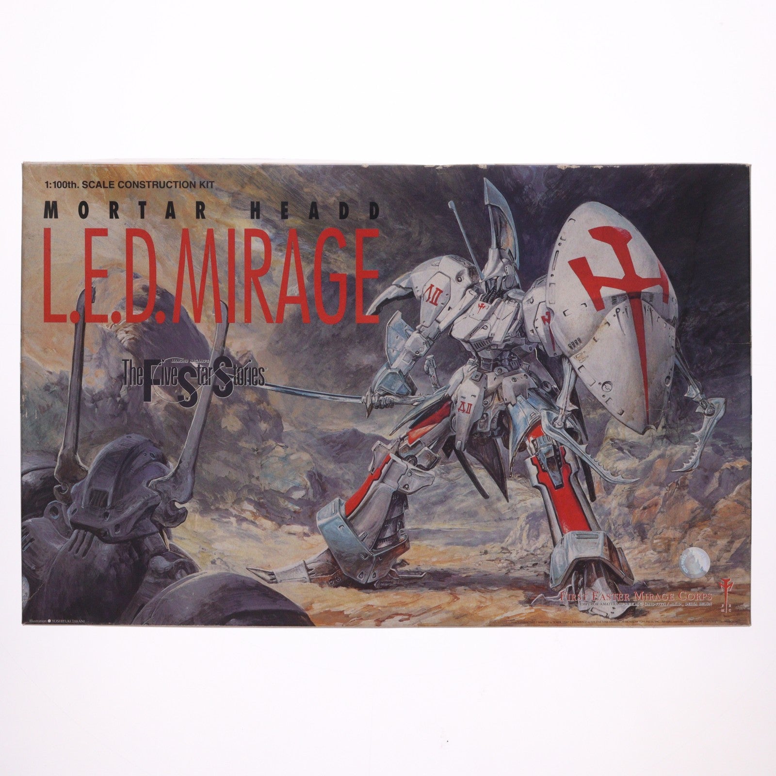 【中古即納】[PTM] 1/100 モーターヘッド(ゴティックメード) レッドミラージュ 10周年記念版 ファイブスター物語 プラモデル(FS-065) ウェーブ(WAVE)(20040930)