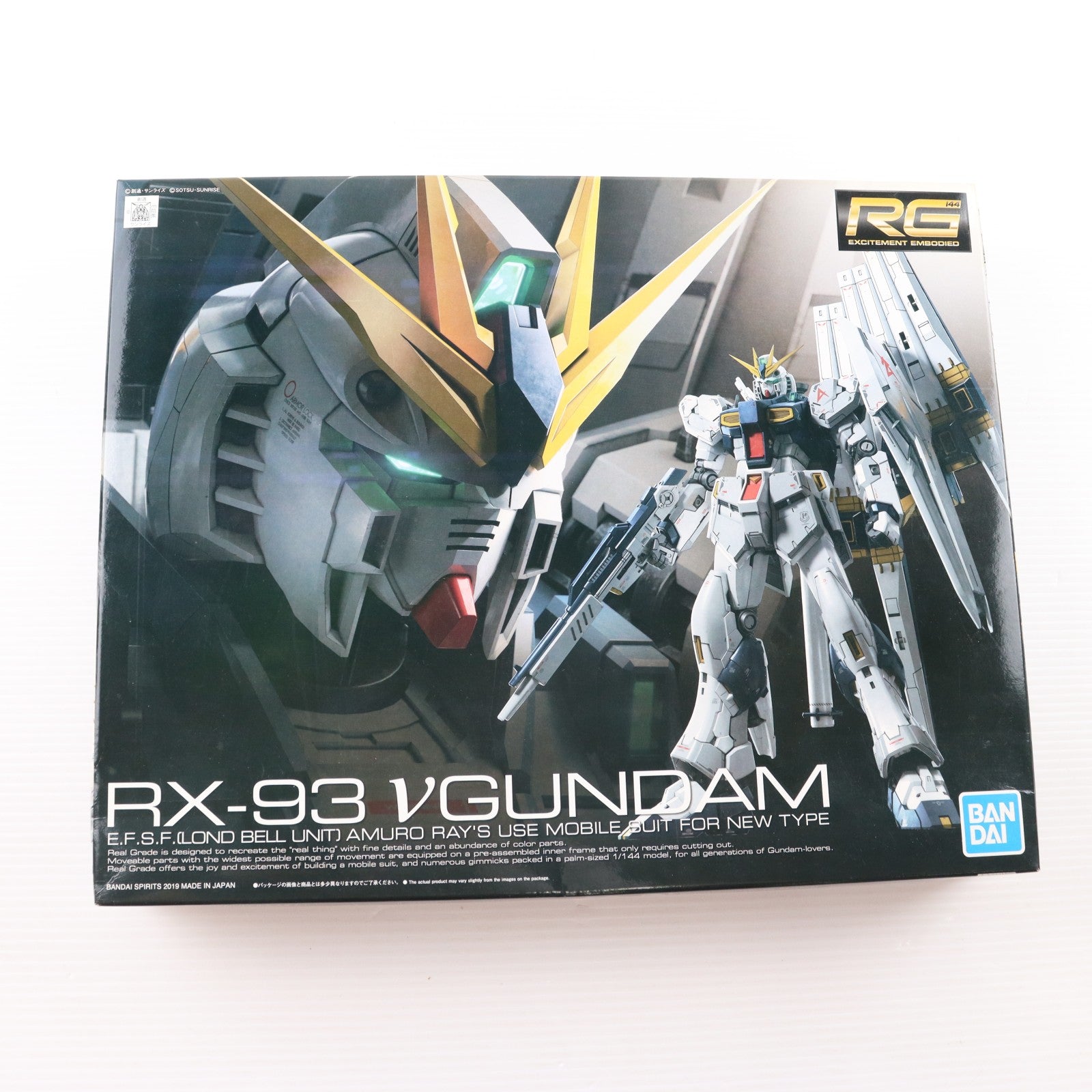 【中古即納】[PTM] RG 1/144 RX-93 νガンダム 機動戦士ガンダム 逆襲のシャア プラモデル(5057842) バンダイスピリッツ(20190810)
