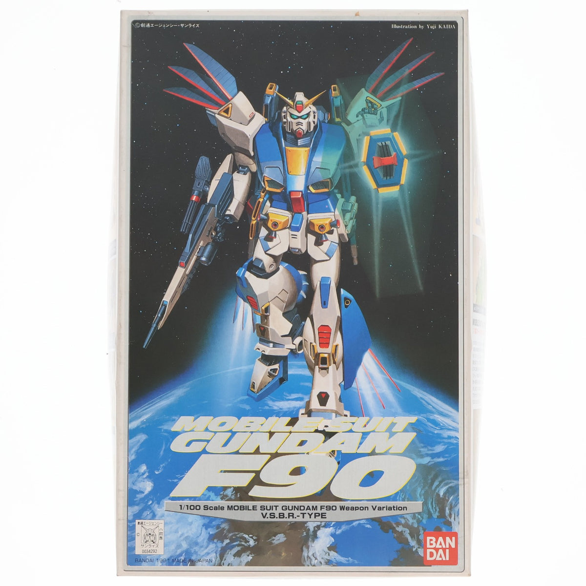 【中古即納】[PTM] 1/100 ガンダムF90-Vタイプ(新型火器試験仕様) 機動戦士ガンダムF90 プラモデル(0034292) バンダイ(20180228)