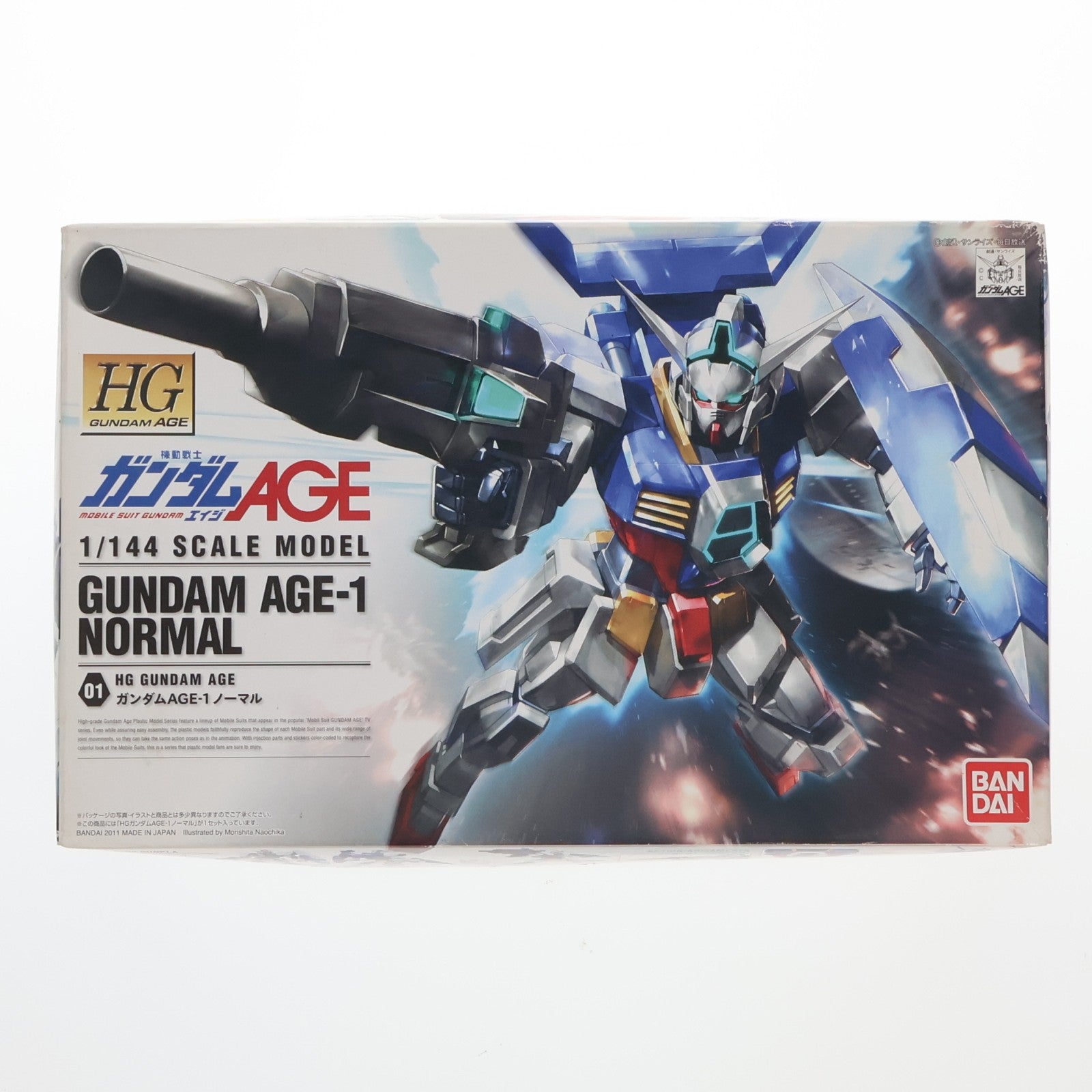 【中古即納】[PTM] HG 1/144 ガンダムAGE-1 ノーマル 機動戦士ガンダムAGE(エイジ) プラモデル(171062) バンダイ(20171129)
