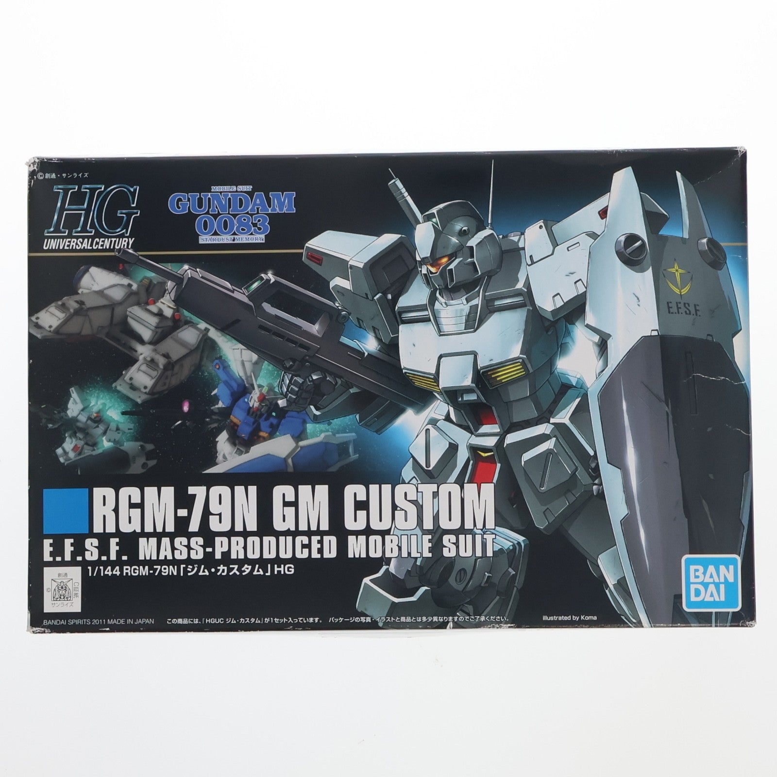【中古即納】[PTM] HGUC 1/144 ジム・カスタム 機動戦士ガンダム0083 STARDUST MEMORY(スターダストメモリー) プラモデル バンダイスピリッツ(20240410)