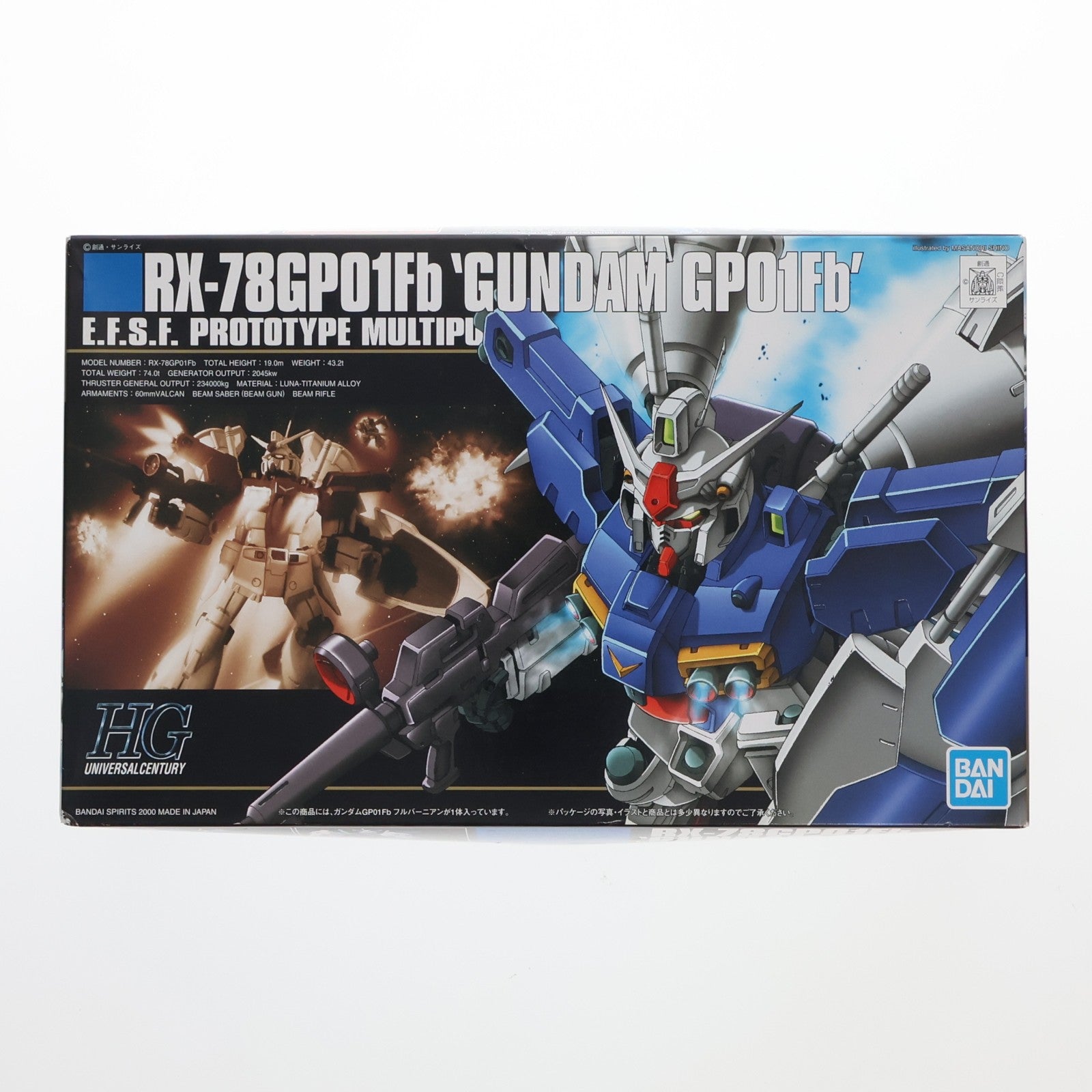 【中古即納】[PTM] (再販) HGUC 1/144 RX-78GP01/Fb ガンダムGP01Fb 機動戦士ガンダム0083 STARDUST MEMORY(スターダストメモリー) プラモデル(5060392) バンダイスピリッツ(20260418)