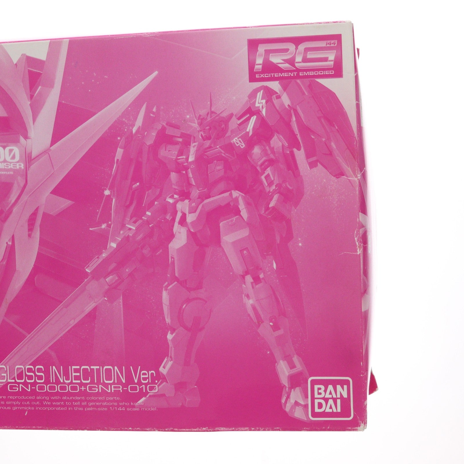 【中古即納】[PTM] プレミアムバンダイ限定 RG 1/144 GN-0000+GNR-010 トランザムライザー グロスインジェクションVer. 機動戦士ガンダム00(ダブルオー) プラモデル(0196824) バンダイ(20150630)