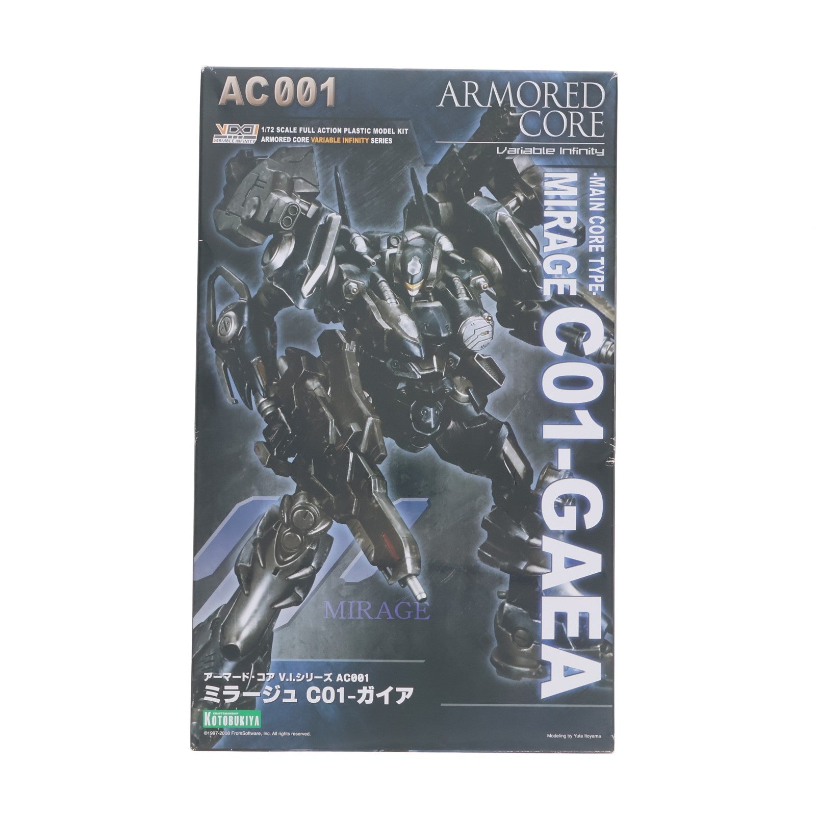 【中古即納】[PTM] (再々販) V.I.シリーズ 1/72 ミラージュ C01-GAEA ARMORED CORE NEXUS(アーマード・コア ネクサス) プラモデル(VI031X) コトブキヤ(20250630)