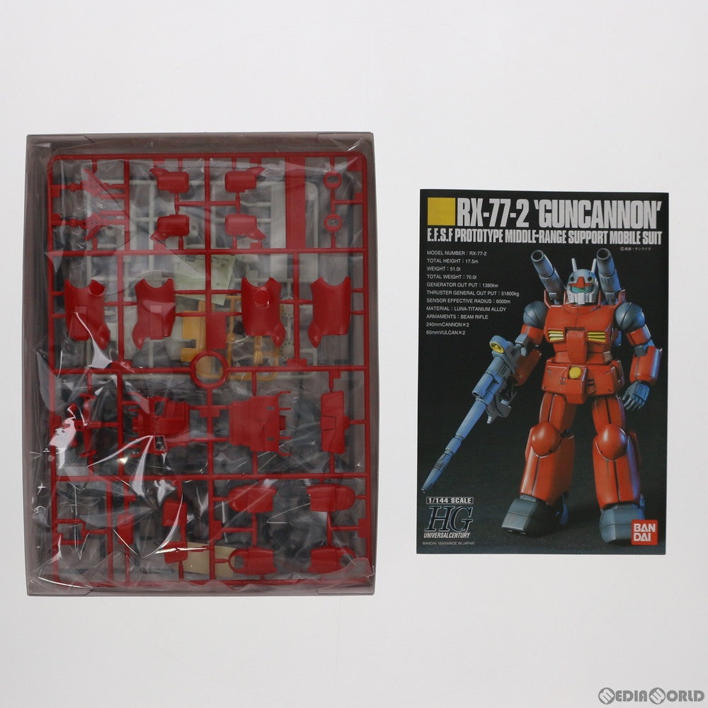 【中古即納】[PTM] HGUC 1/144 RX-77-2 ガンキャノン 機動戦士ガンダム プラモデル(0072918) バンダイ(20000917)