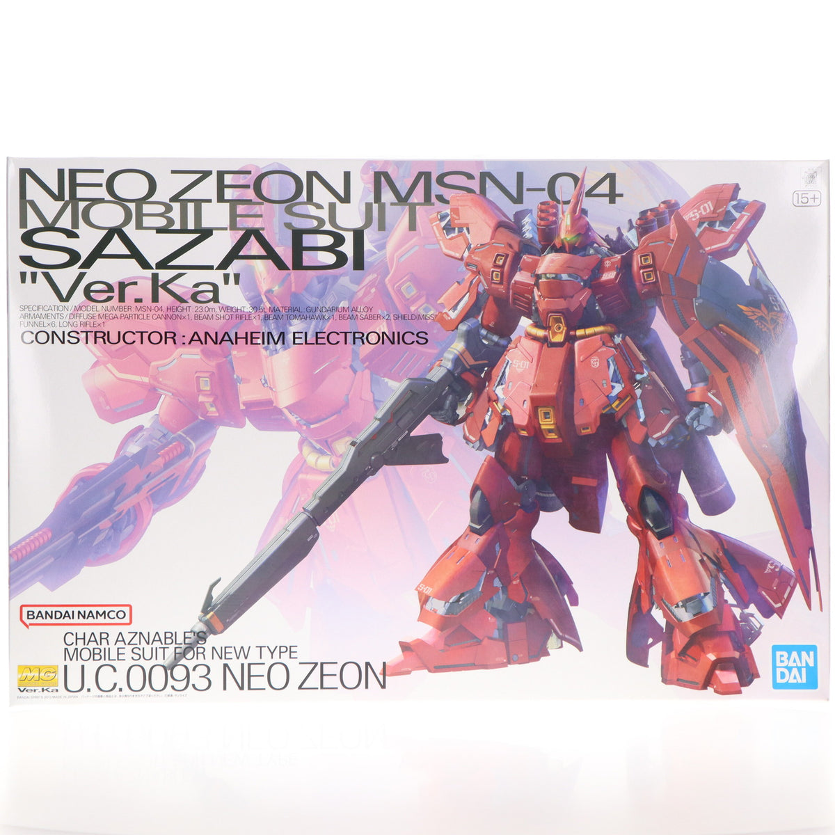 【中古即納】[PTM] MG 1/100 MSN-04 サザビー Ver.Ka 機動戦士ガンダム 逆襲のシャア プラモデル(5055457) バンダイスピリッツ(20210615)