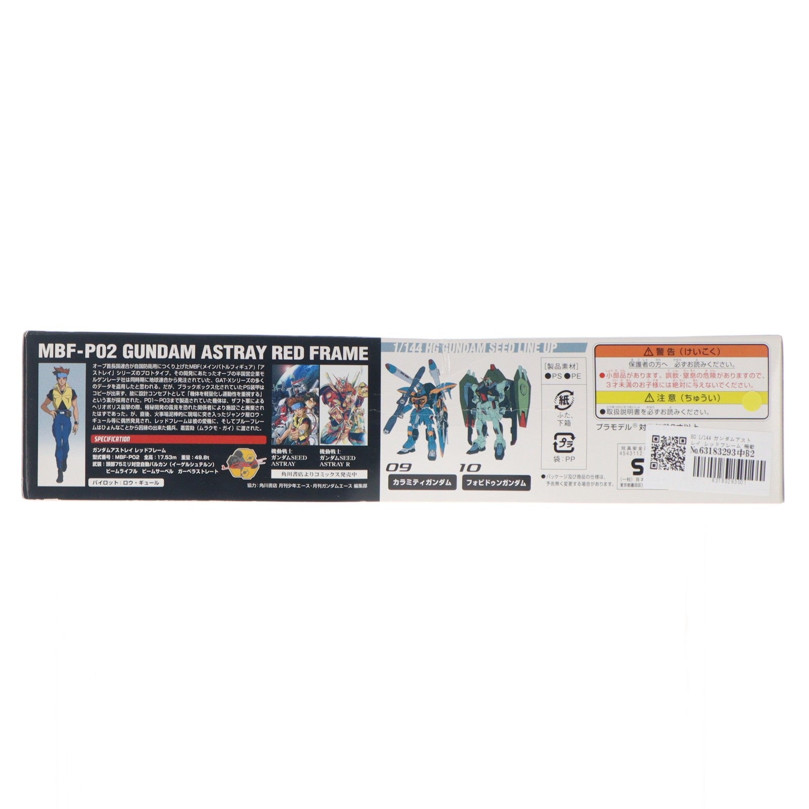 【中古即納】[PTM] HG 1/144 ガンダムアストレイ レッドフレーム 機動戦士ガンダムSEED(シード) プラモデル バンダイ(20031130)