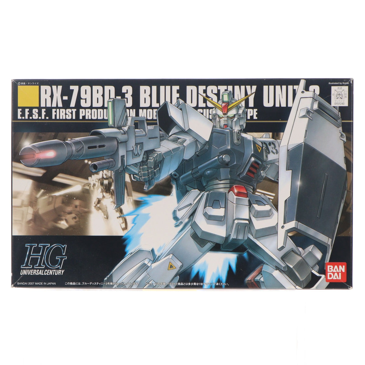 【中古即納】[PTM] HGUC 1/144 RX-79BD-3 ブルーディスティニー 3号機 機動戦士ガンダム外伝 THE BLUE DESTINY プラモデル(0151240) バンダイ(20070930)