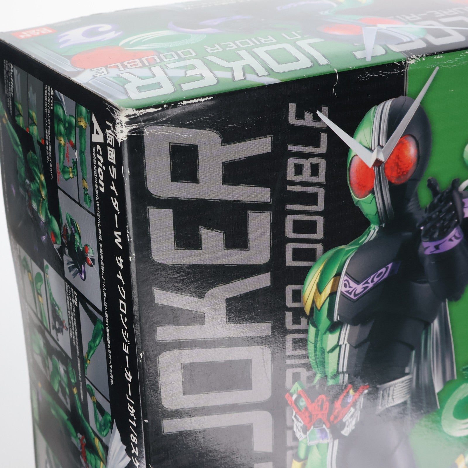 【中古即納】[PTM] MG FIGURE-RISE(フィギュアライズ) 1/8 仮面ライダーW サイクロンジョーカー プラモデル(0164495) バンダイ(20100831)