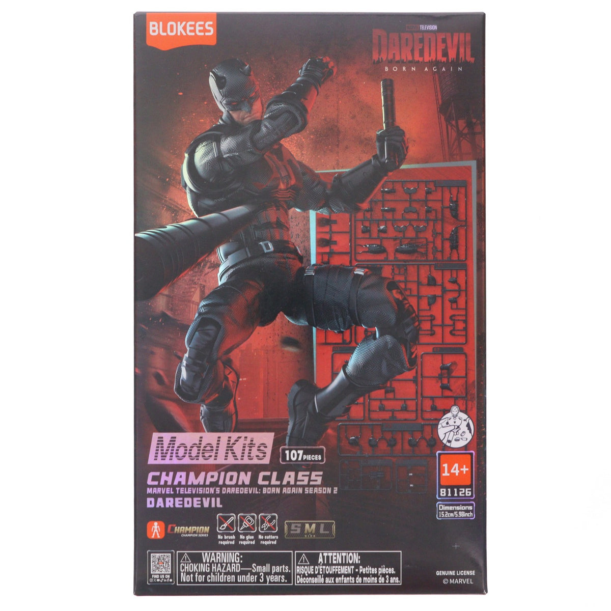 【中古即納】[PTM] Champion Classシリーズ CC14 デアデビル Born Again S2 デアデビル:ボーン・アゲイン プラモデル(011724) Blokees(ブローキーズ)(20260828)