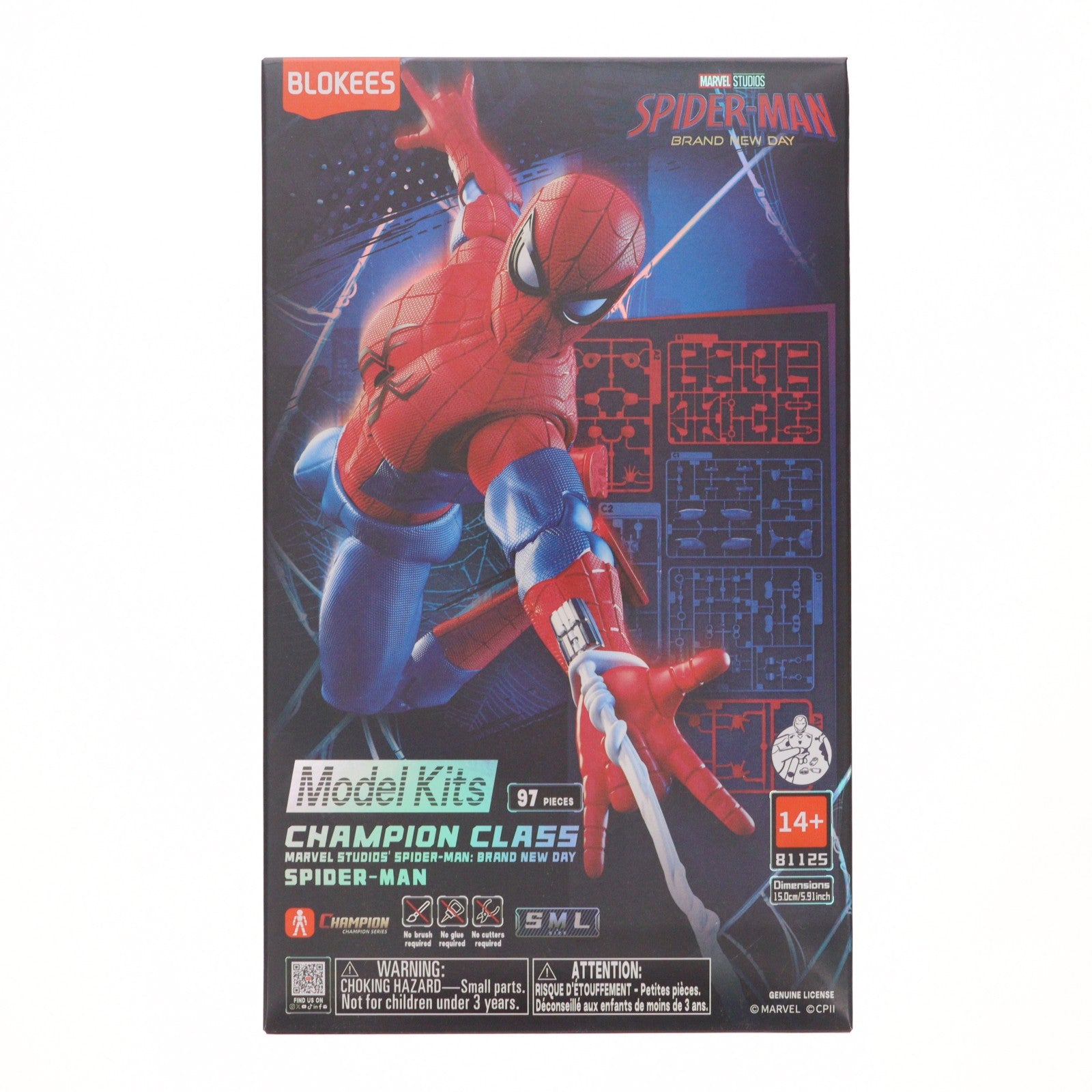 【中古即納】[PTM] Champion Classシリーズ CC13 スパイダーマン スパイダーマン:ブランド・ニュー・デイ プラモデル(011281) Blokees(ブローキーズ)(20260731)