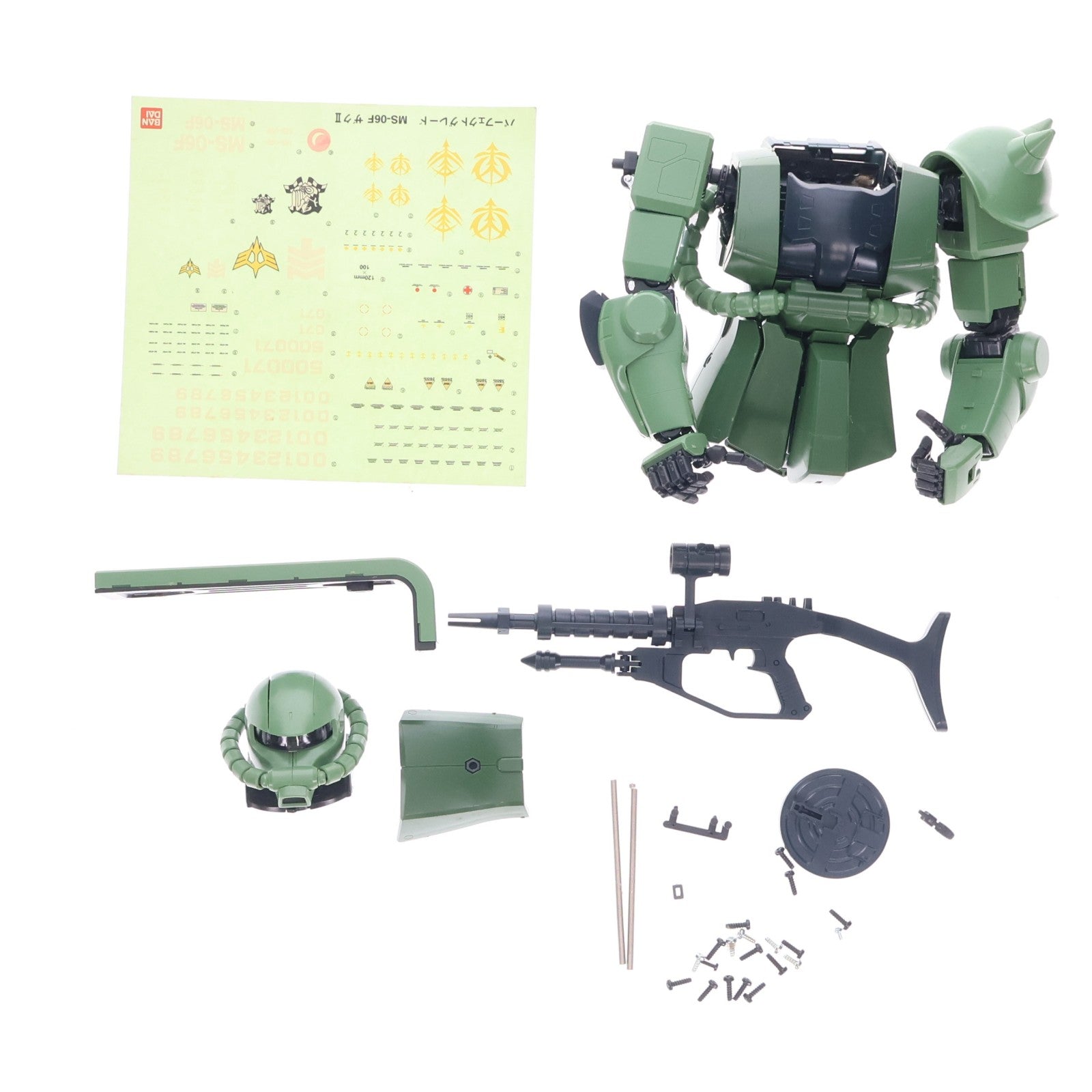 【中古即納】[PTM] PG 1/60 MS-06F 量産型ザクII 機動戦士ガンダム プラモデル(0072361) バンダイ(19990331)