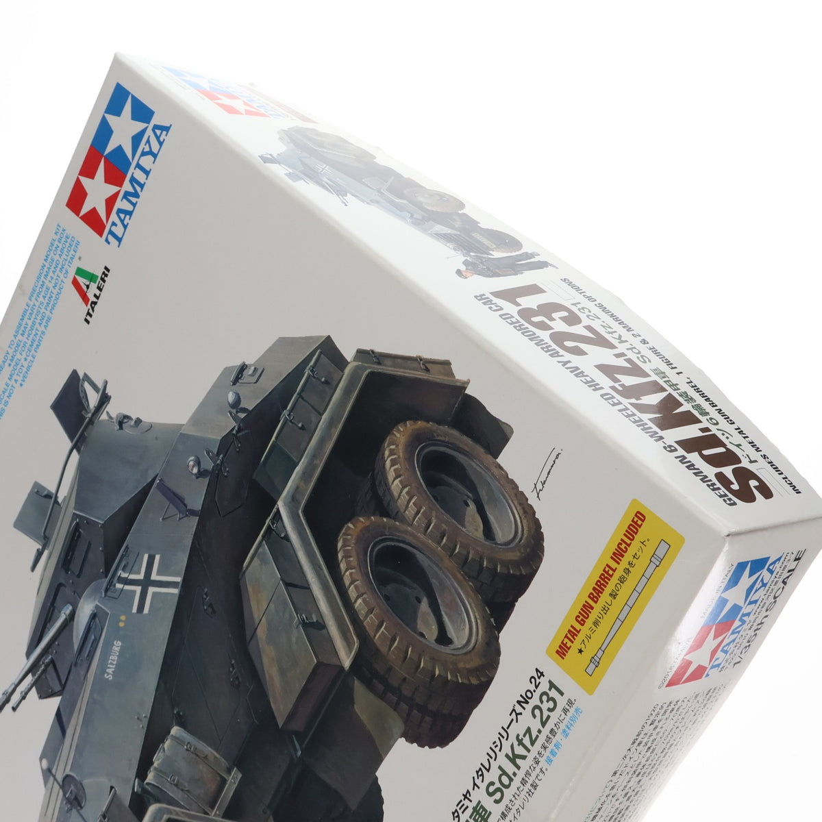【中古即納】[PTM] タミヤイタレリシリーズ No.24 1/35 ドイツ 6輪装甲車 Sd.Kfz.231 ディスプレイモデル プラモデル(37024) タミヤ(20170128)