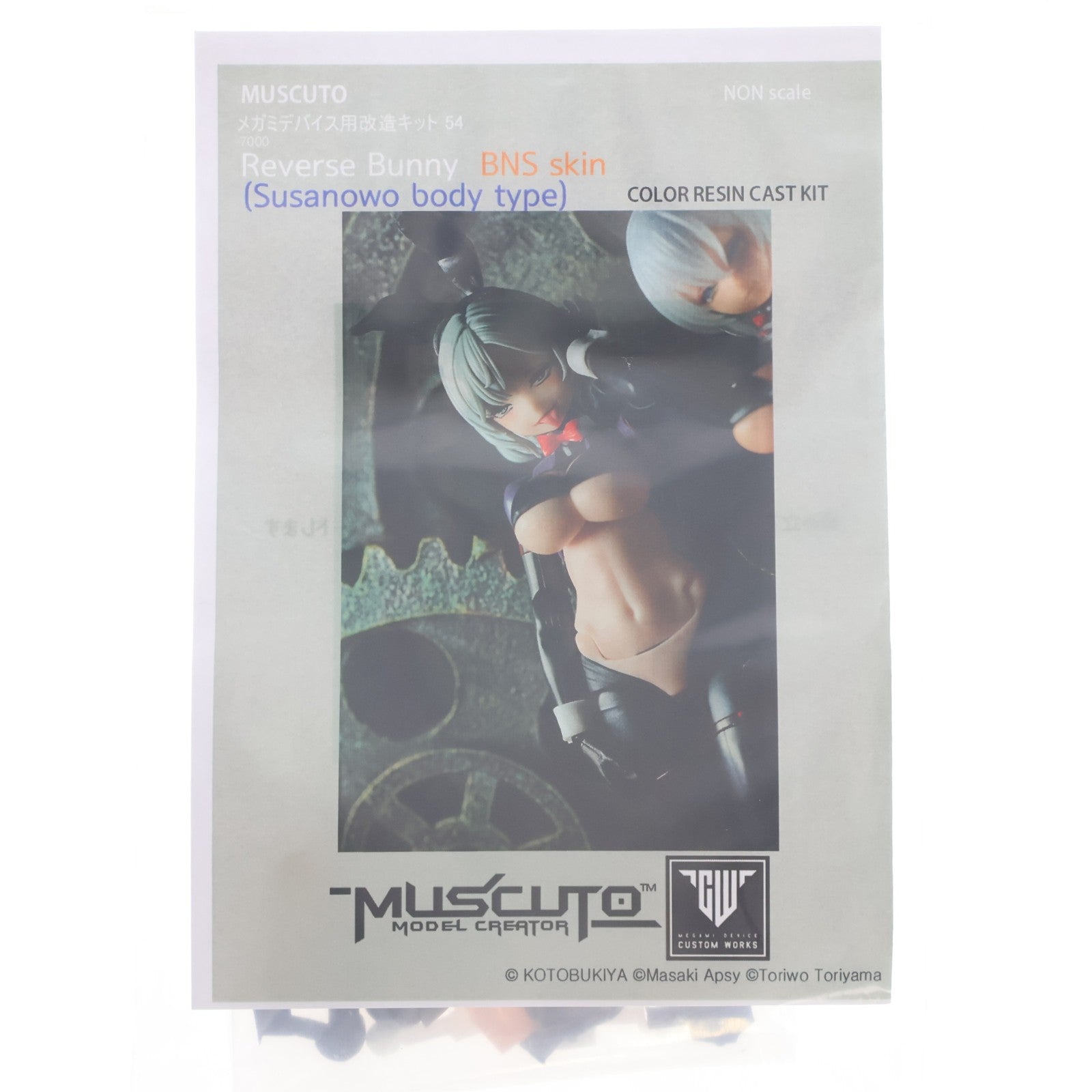 【中古即納】[PTM] メガミデバイス用改造キット シリーズ No.54 皇巫(オウブ) スサノヲ 逆バニー改造キット Reverse Bunny BNS skin(Susanowo body type) カラーレジンキャストキット プラモデル用アクセサリ(MGM-54) muscuto(ムスクト)(20230930)